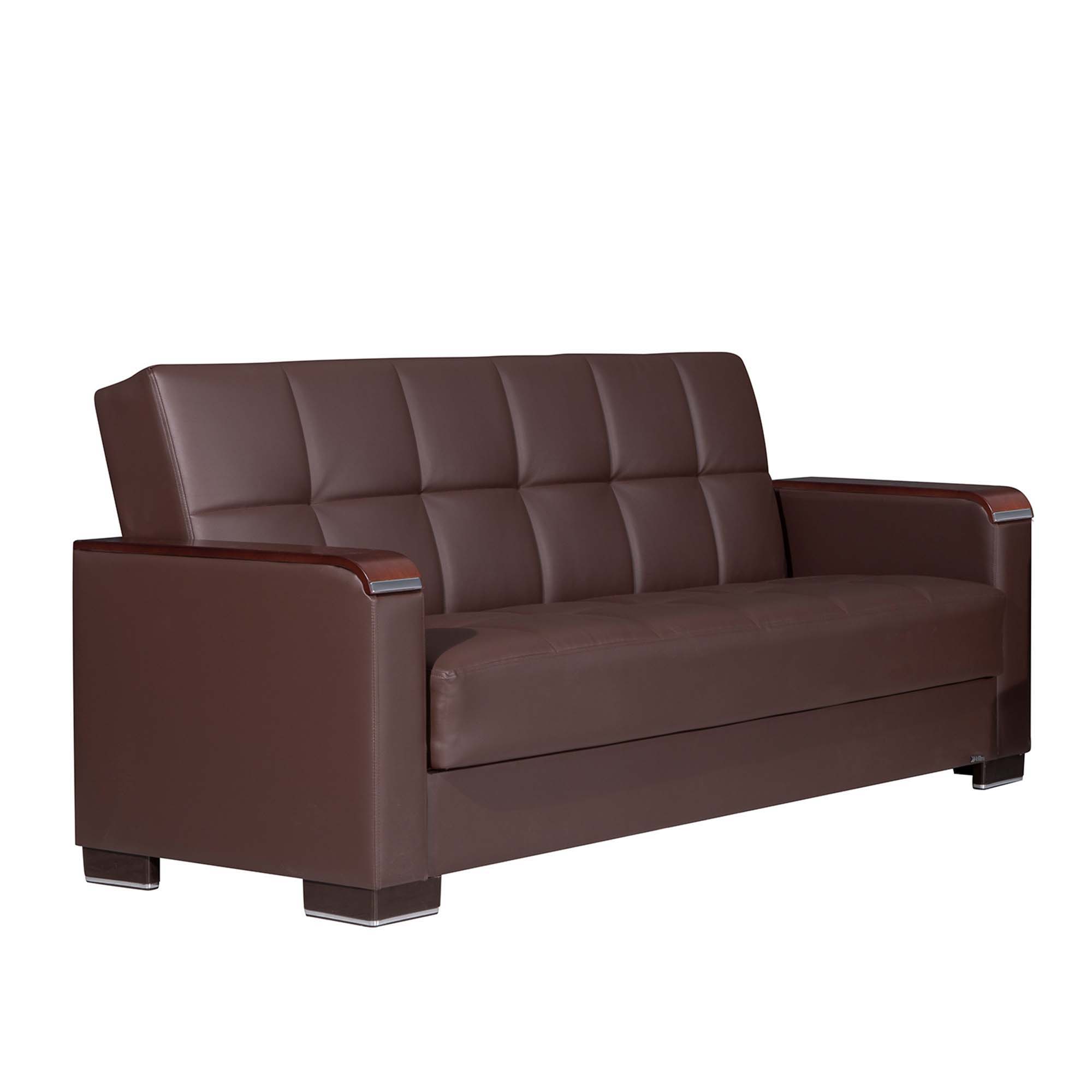 Ottomanson Armada X - Upholstered Convertible Wood Trimmed Sofabed With Storage