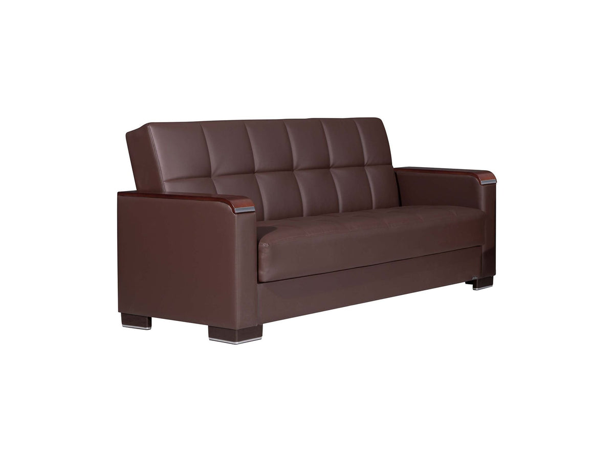 Ottomanson Armada X - Upholstered Convertible Wood Trimmed Sofabed With Storage