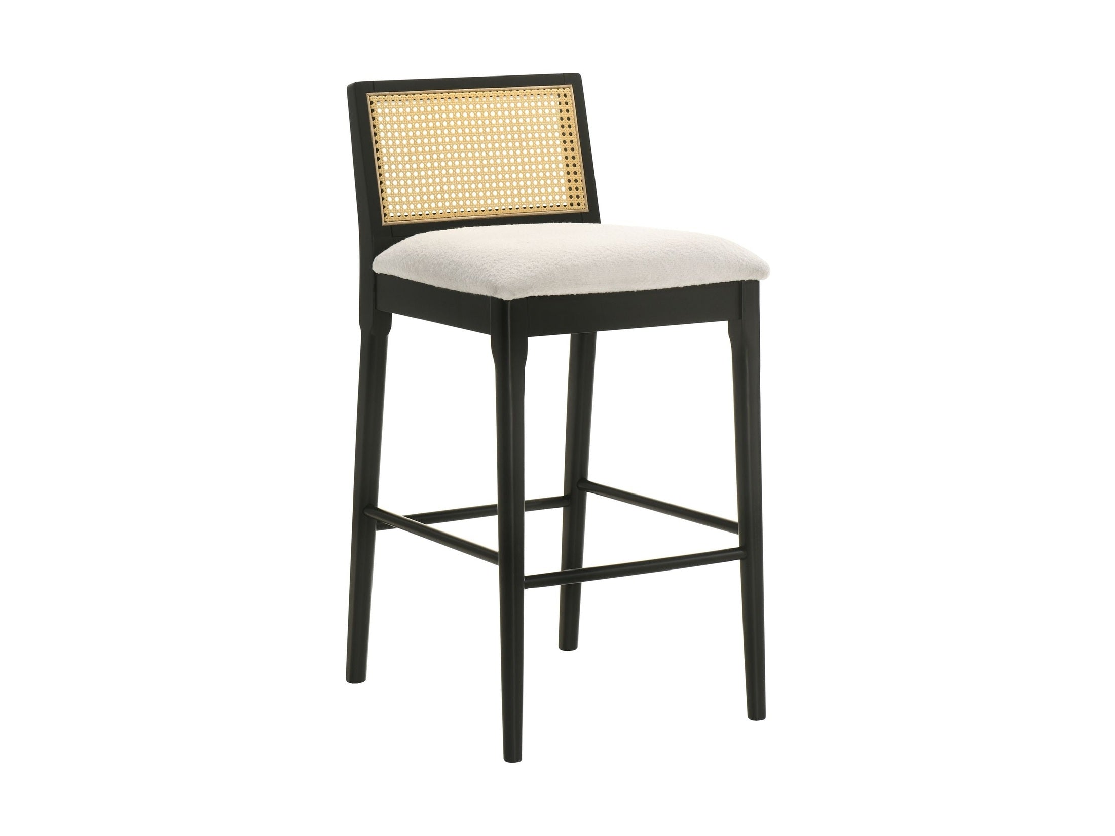 Tobias - Coastal Modern Wood Bar Height Kitchen Bar Stool