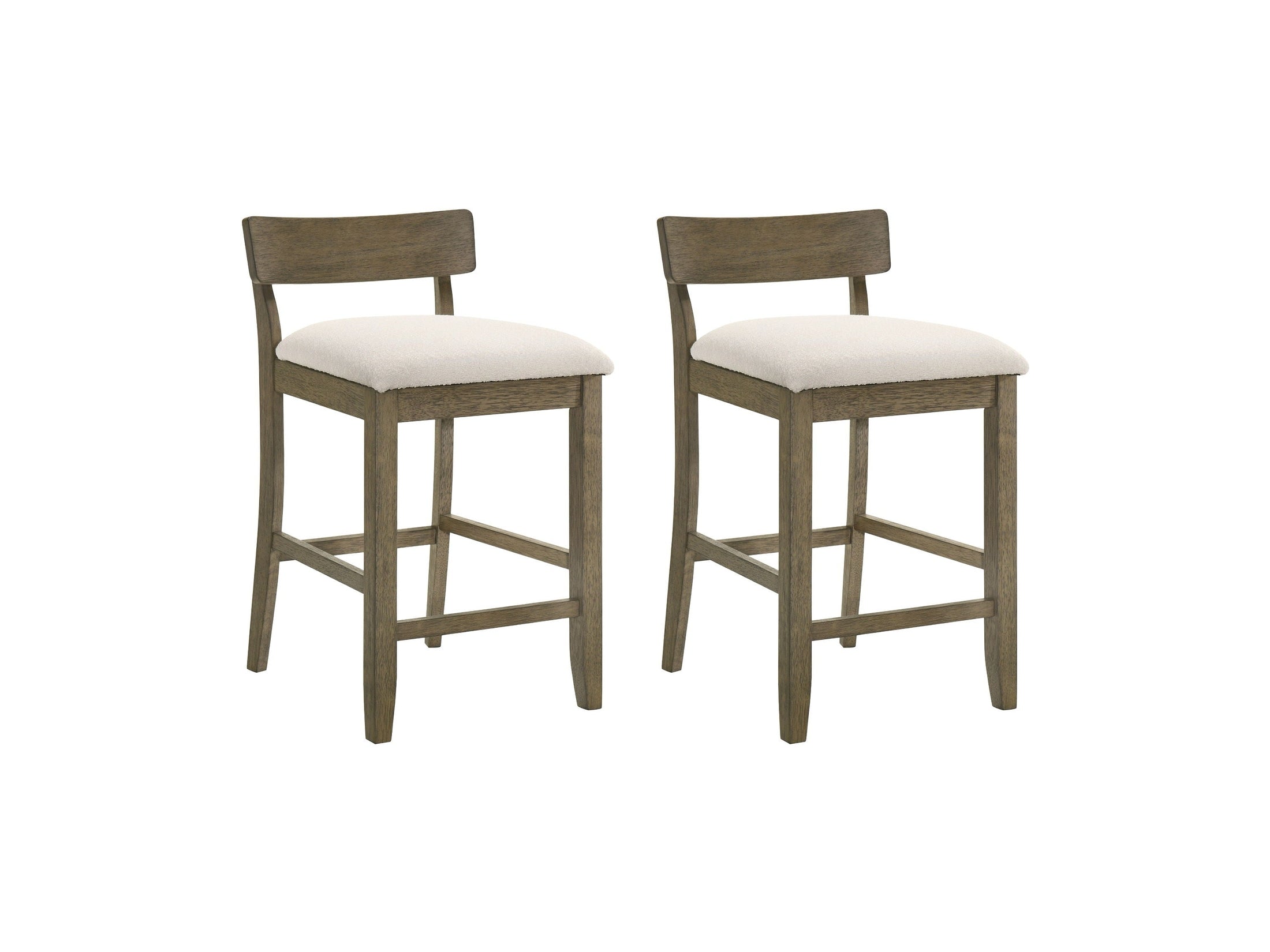 Merie - Modern Transitional Wood Counter Height Kitchen Bar Stool