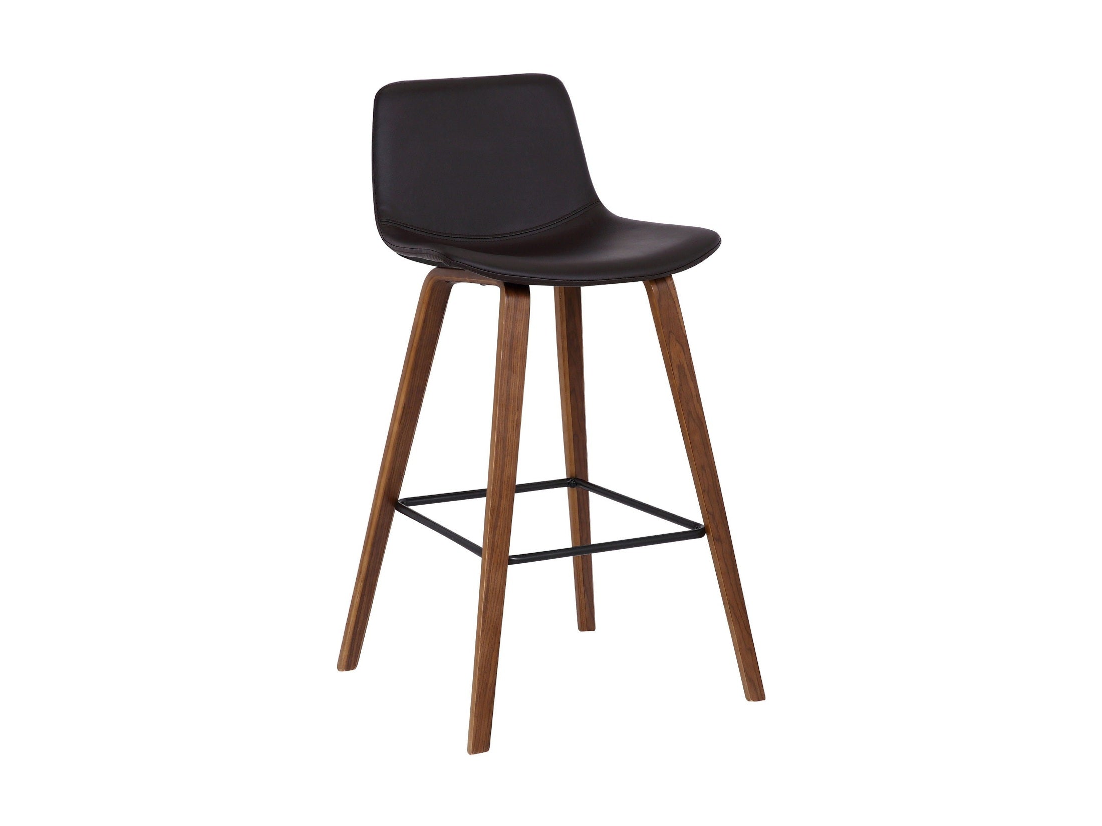 Maddie - 26" Contemporary Barstool - Walnut / Brown