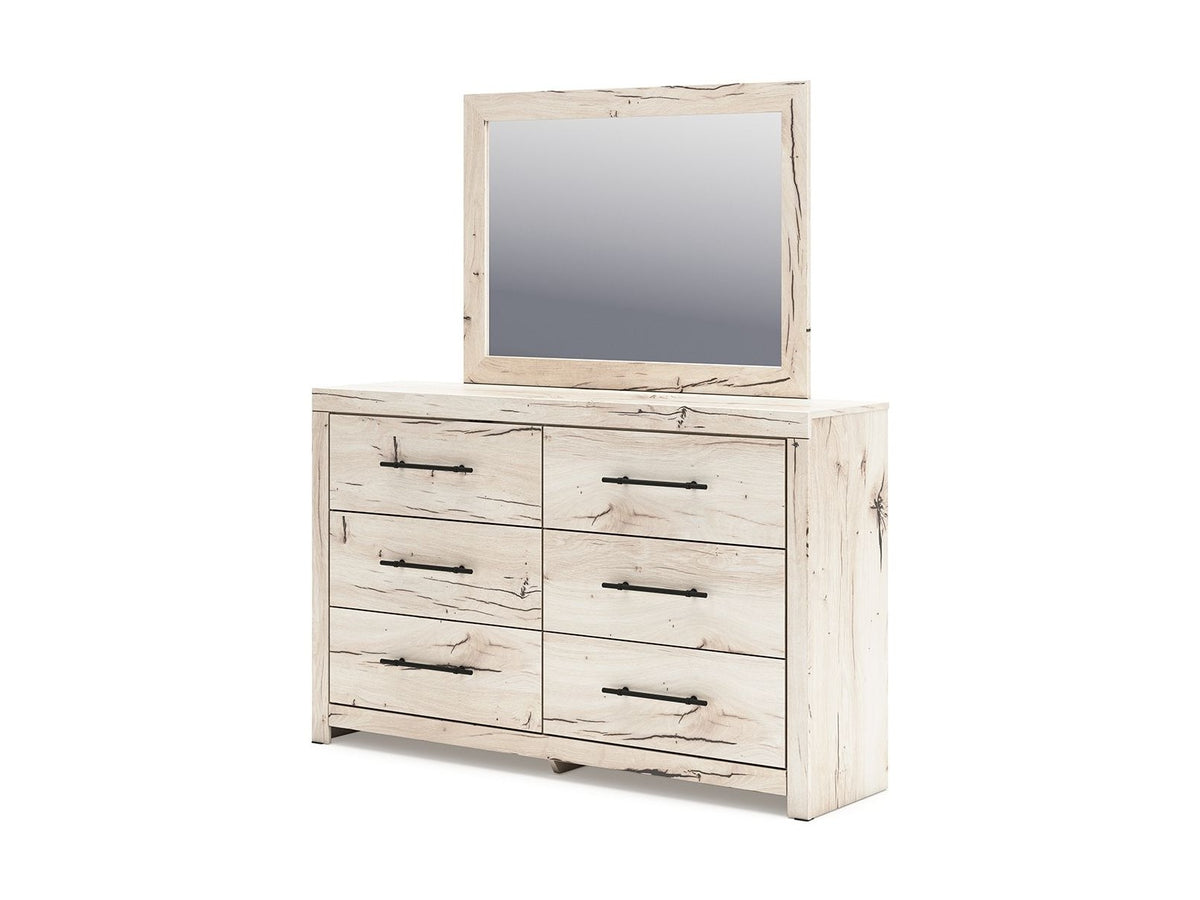Lawroy - Dresser And Mirror - Light Natural