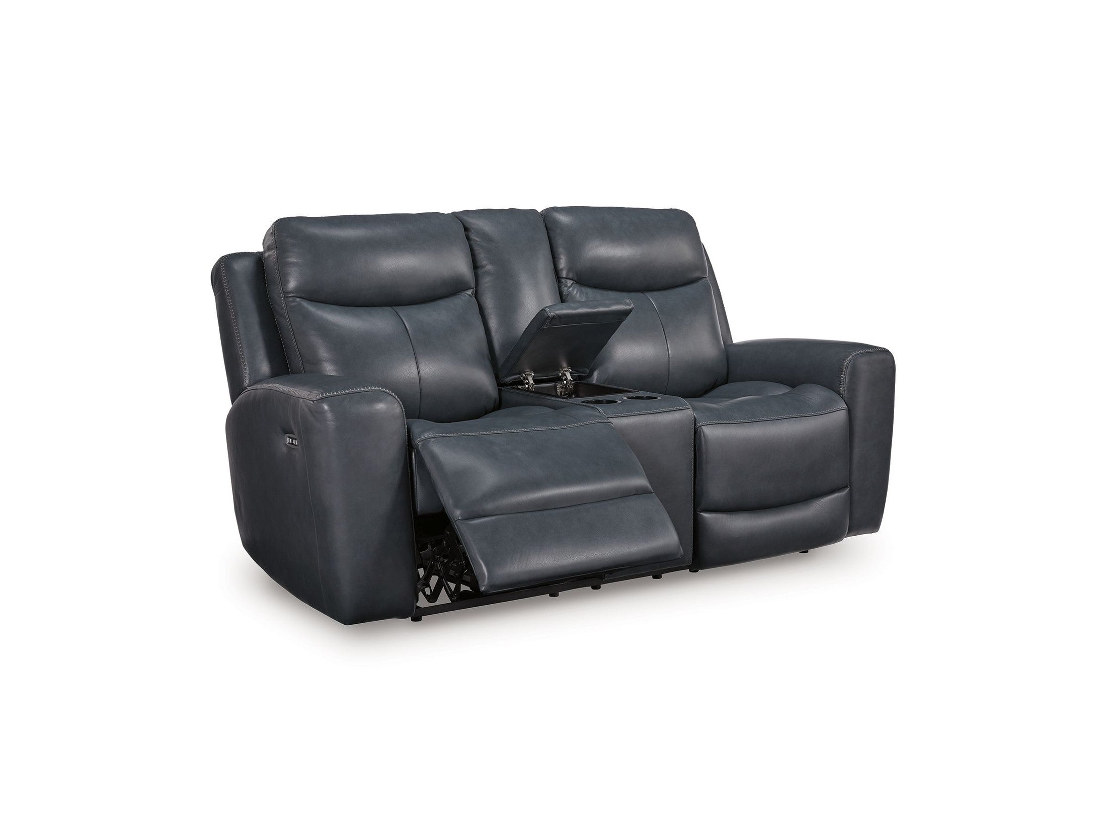 Bexhurst - Power Reclining Loveseat With Console / Adjustable Headrest