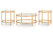 Pearlox - Occasional Table Set (Set of 3) - Gold