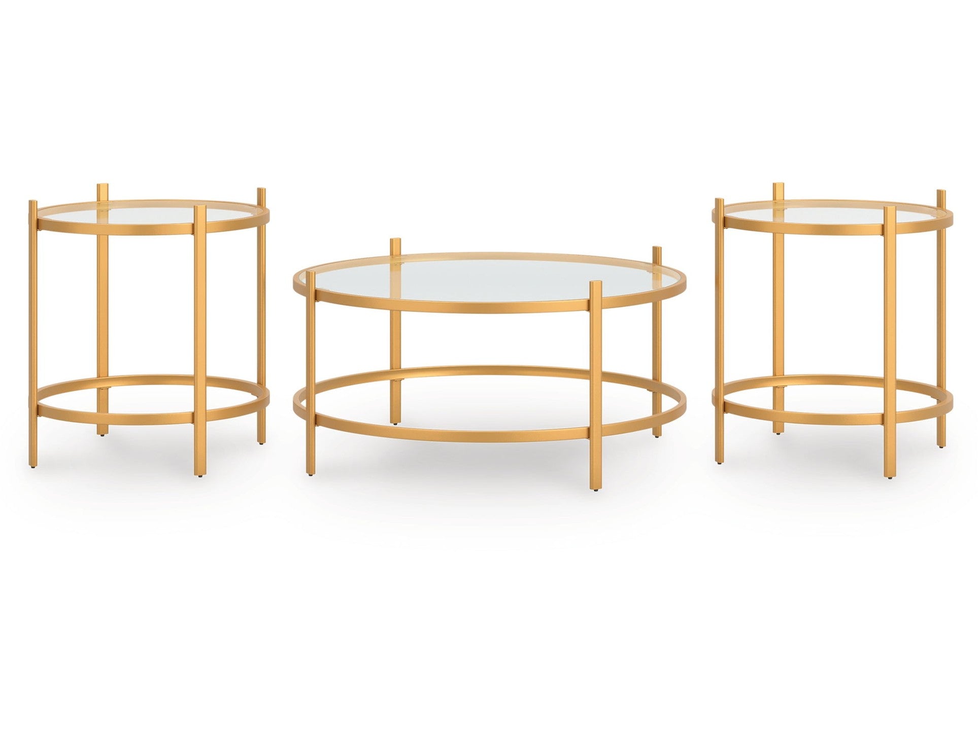Pearlox - Occasional Table Set (Set of 3) - Gold