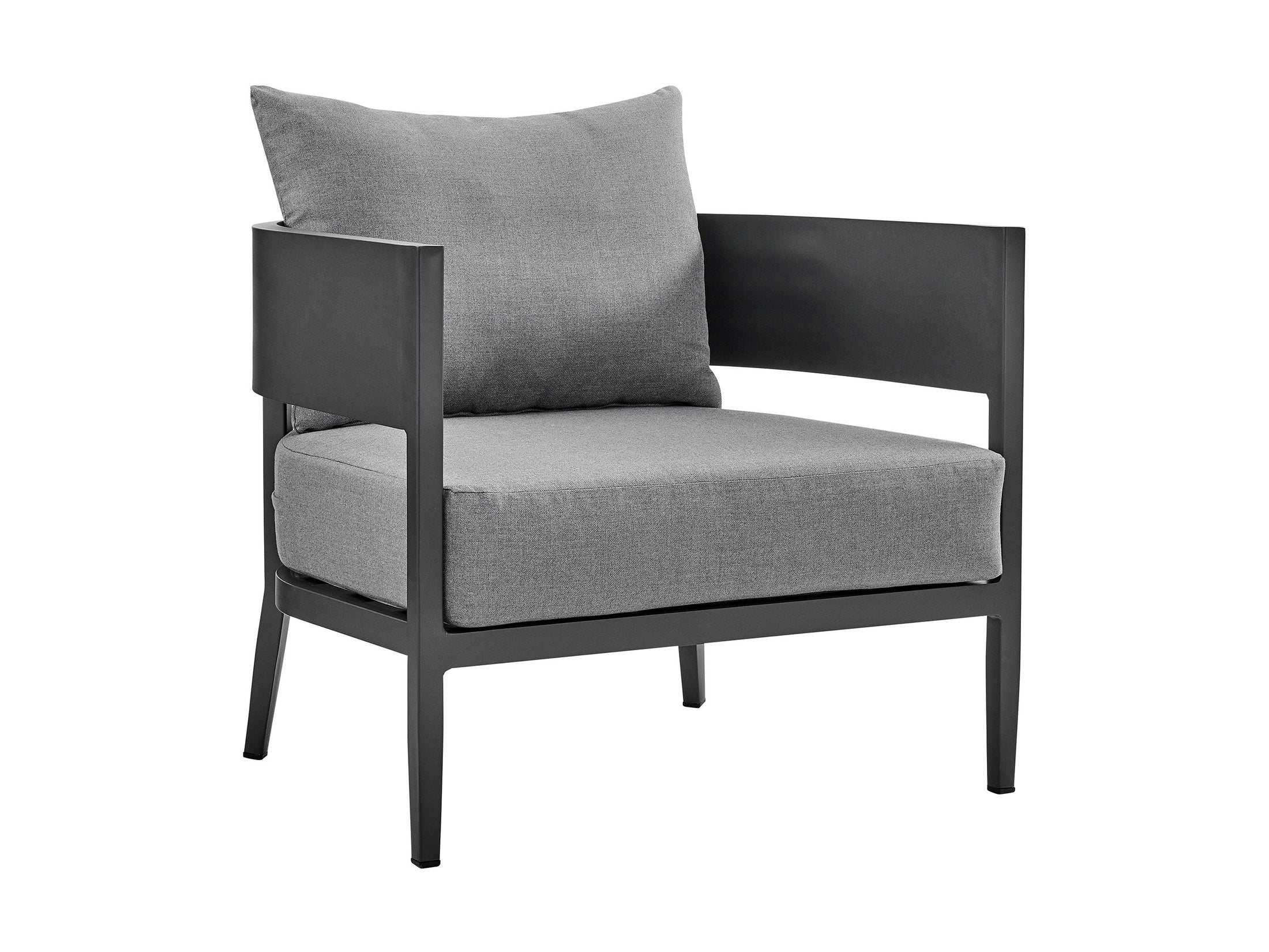 Menorca - Aluminum Outdoor Chair - Dark Gray