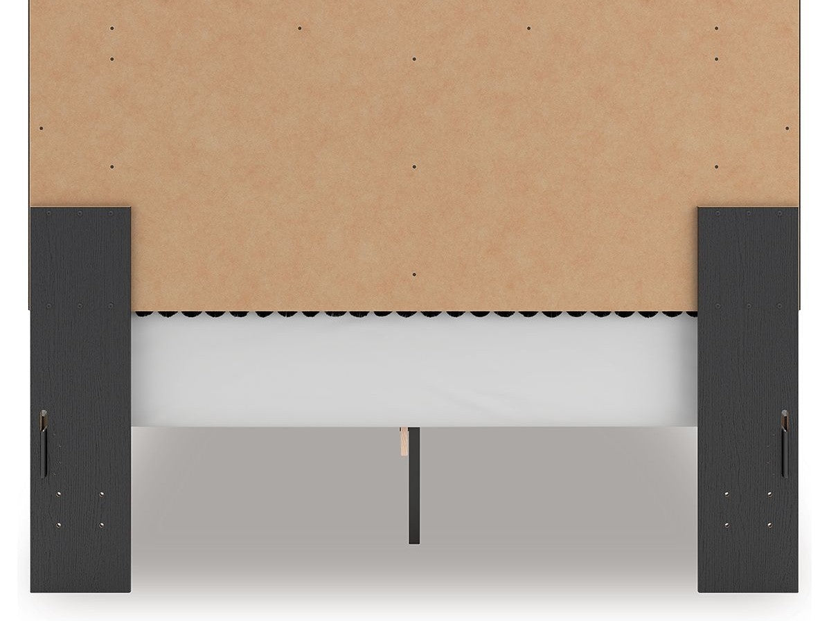 Birmonton - Upholstered Panel Bed With Roll Slats