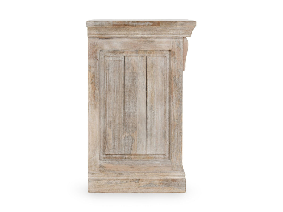 Adelaide - 3 Drawer Nightstand - Natural Cream Wash