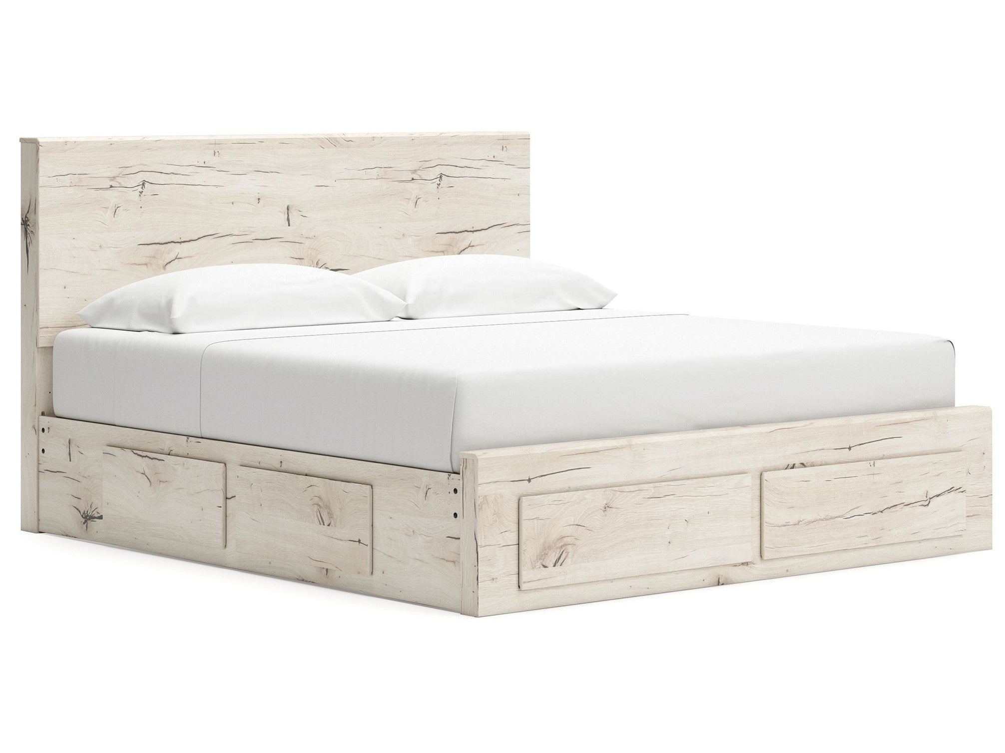Lawroy - Panel Bed With Storage