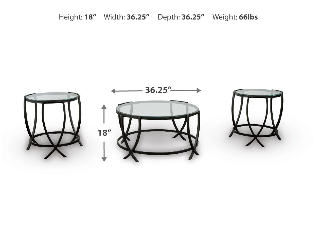 Tarrin - Occasional Table Set (Set of 3) - Black