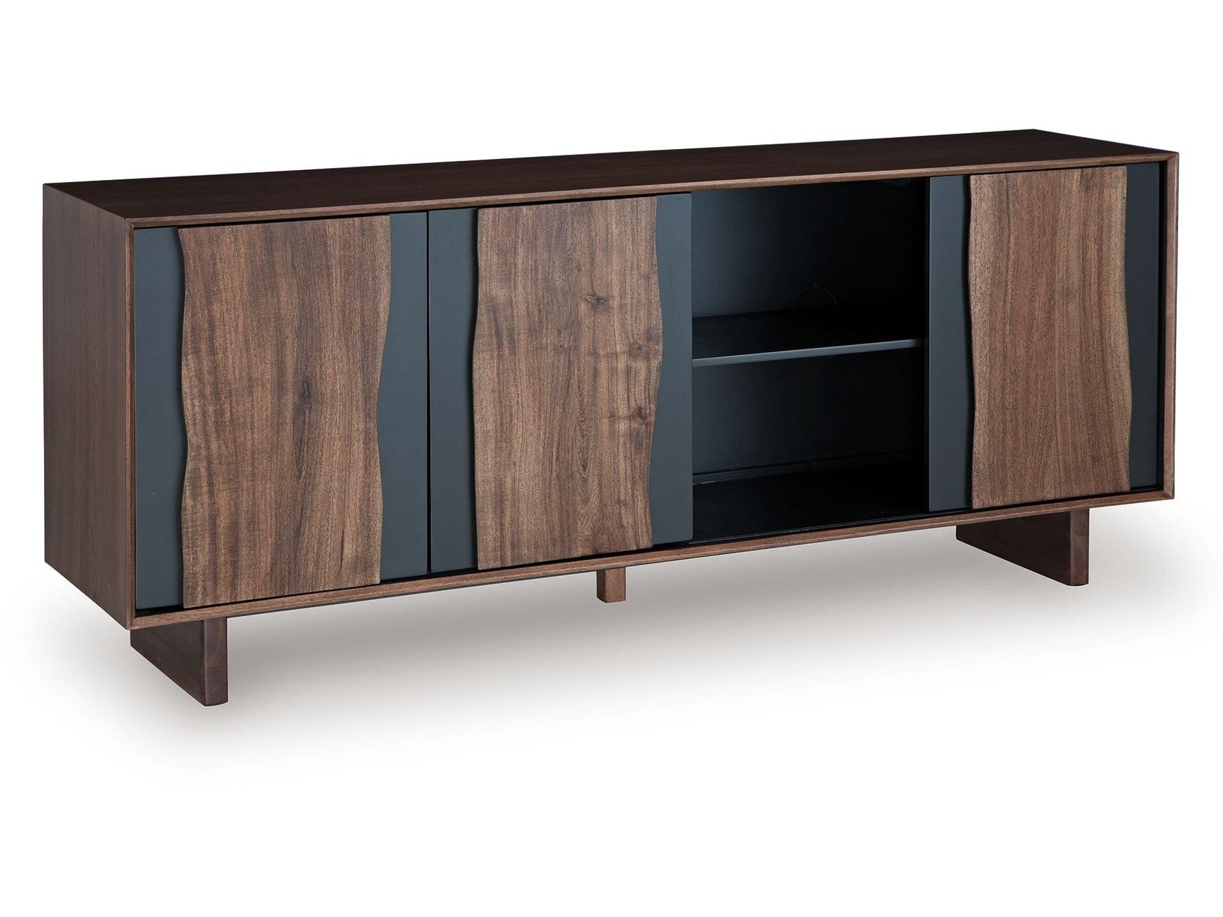 Welby - Accent Cabinet - Brown / Charcoal