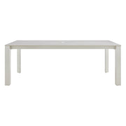 Breeze - Powder Coated Metal Rectangle Outdoor Dining Table With Sintered Stone Table Top - Cream