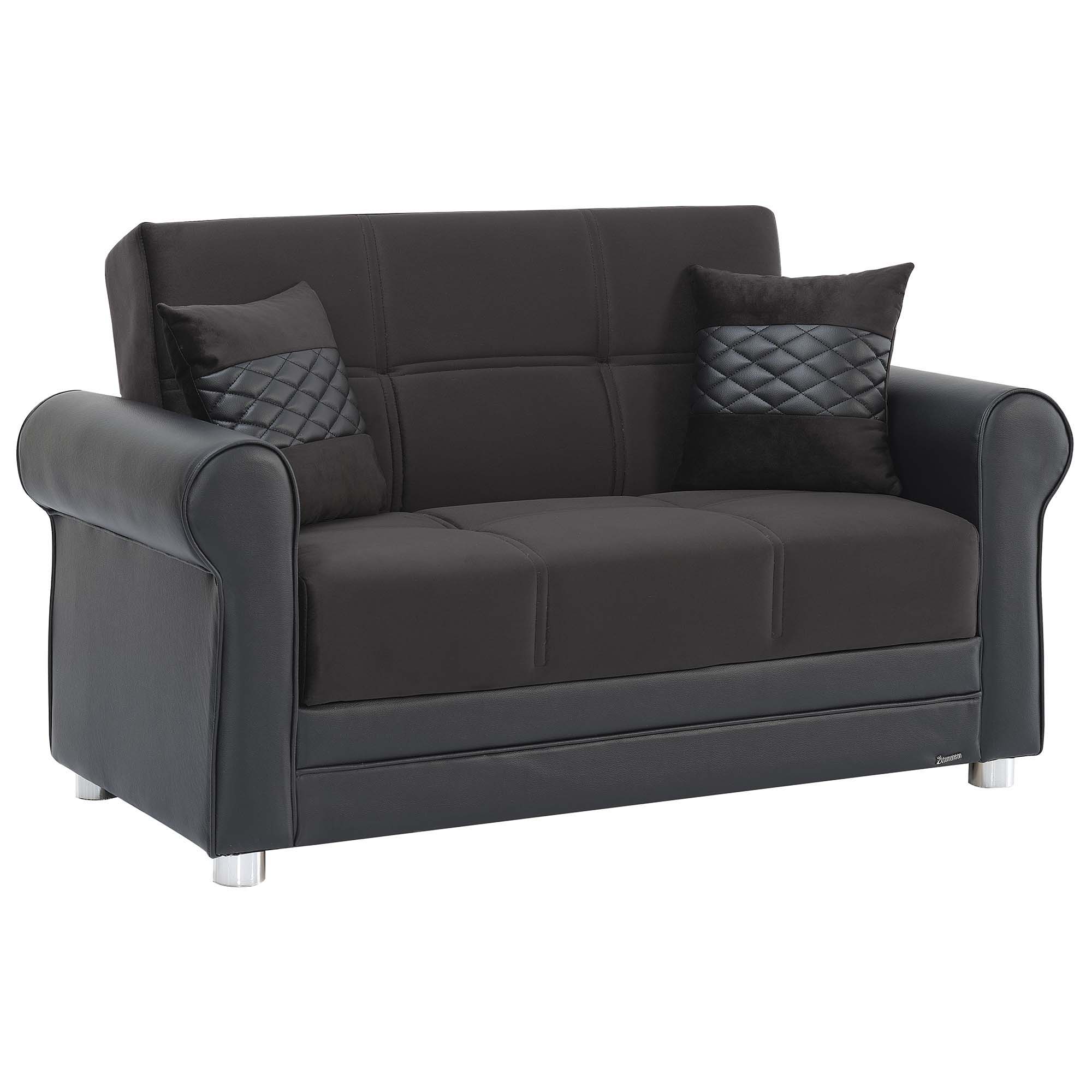 Ottomanson Avalon - Upholstered Convertible Loveseat With Storage
