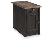 Tyler Creek - Chair Side End Table - Grayish Brown / Black