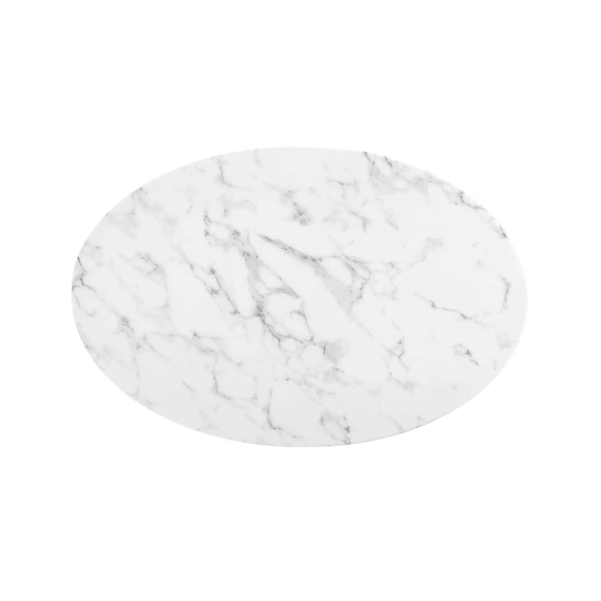 Modway Lippa 42" Oval Artificial Marble Coffee Table