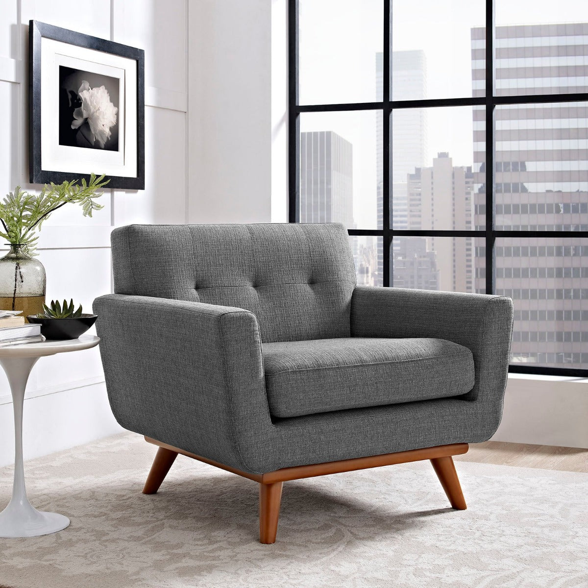 Modway Engage Upholstered Fabric Armchair