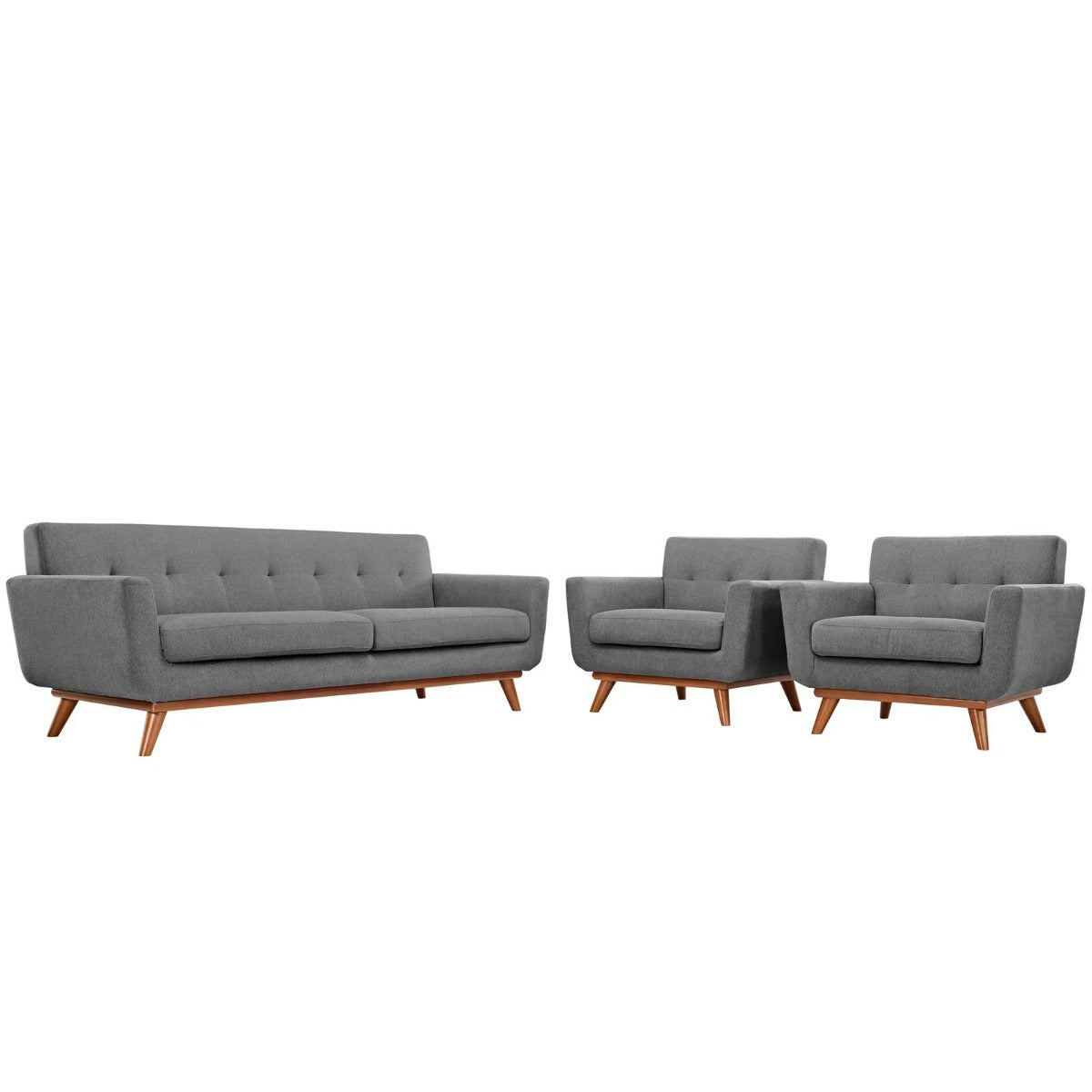 Modway Engage Armchairs and Sofa Set of 3