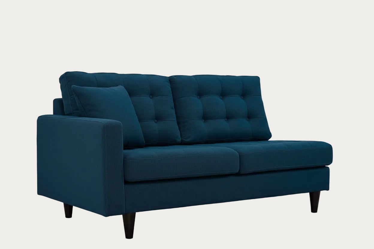 Modway Empress azure sofa on a white background