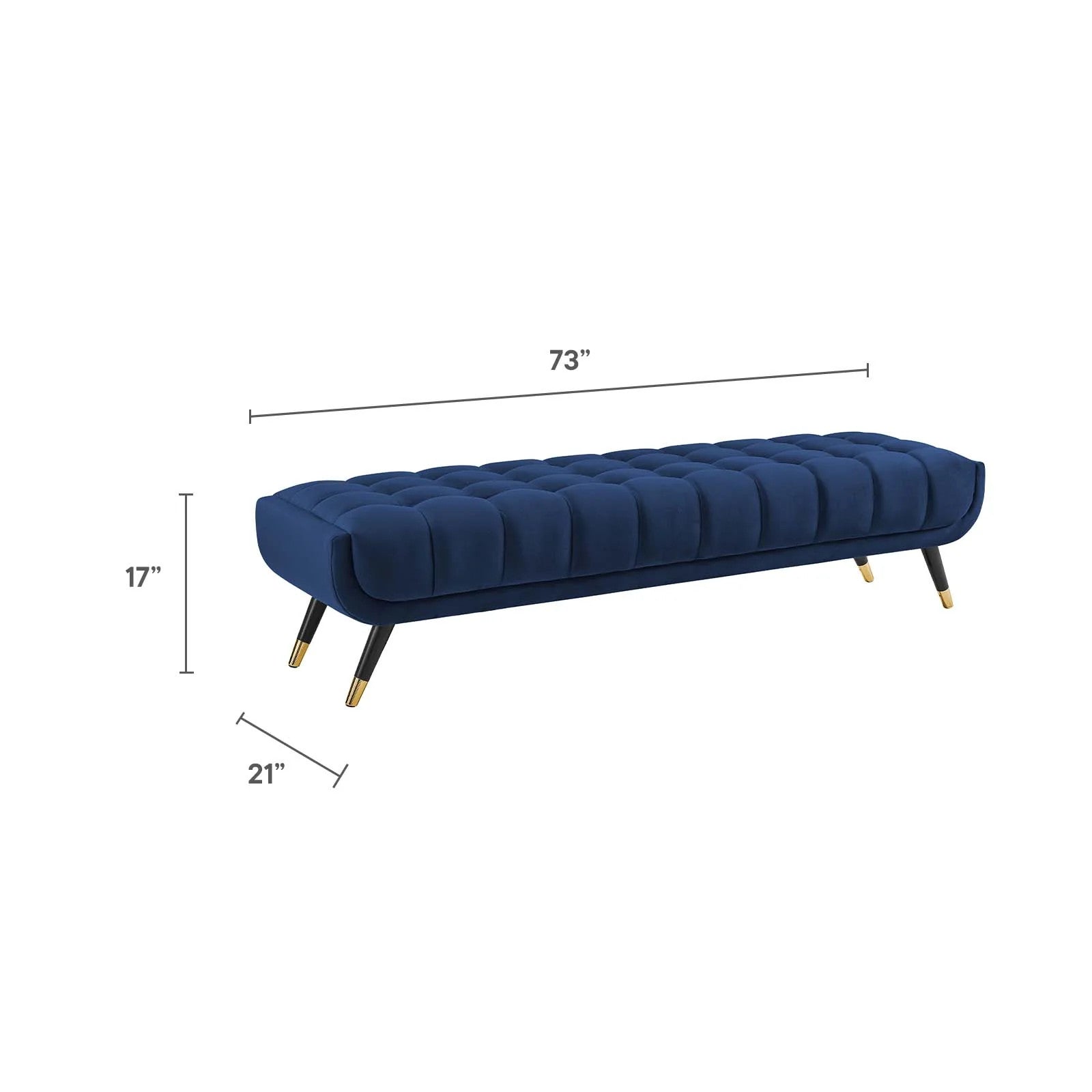 Modway Adept Performance Velvet Bench