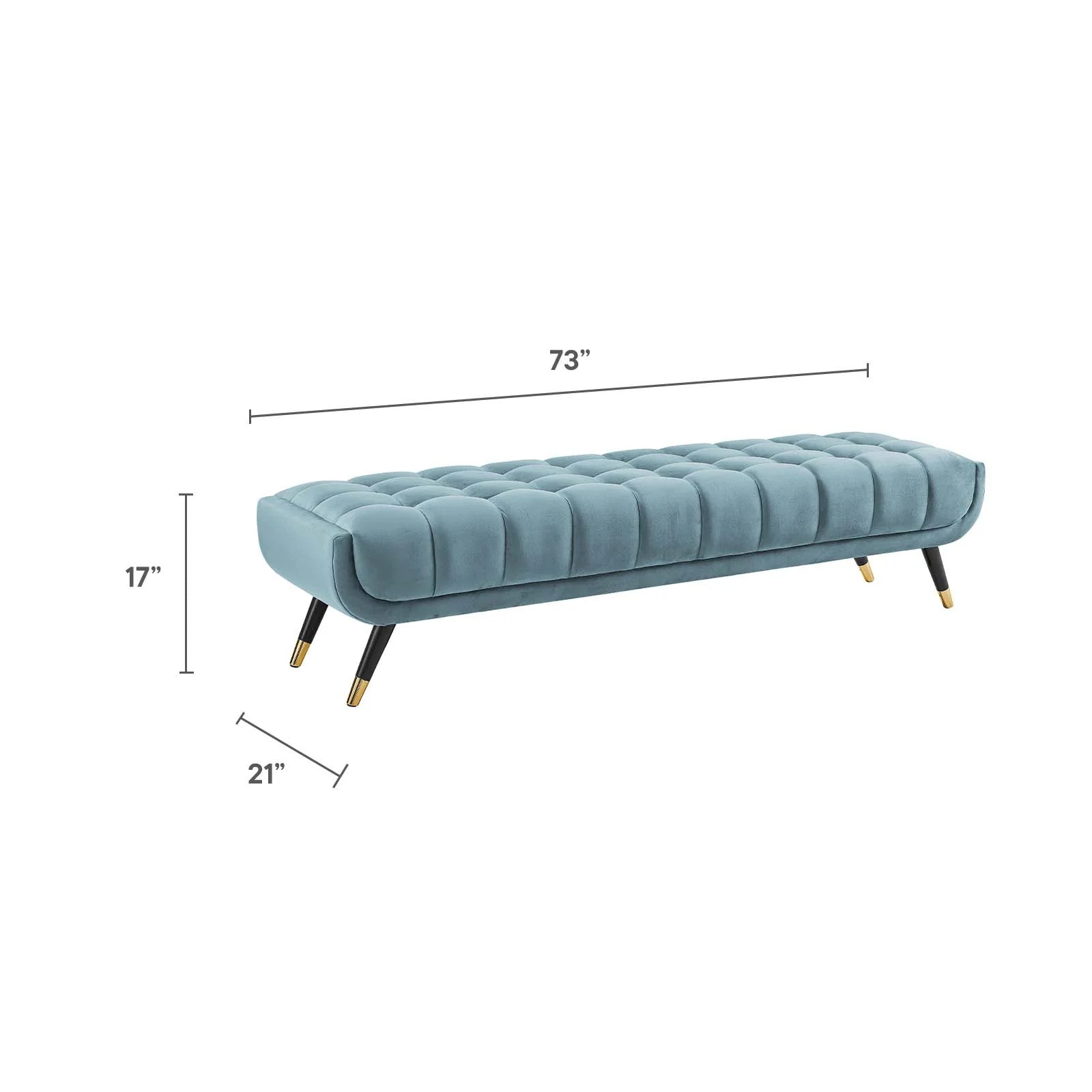Modway Adept Performance Velvet Bench