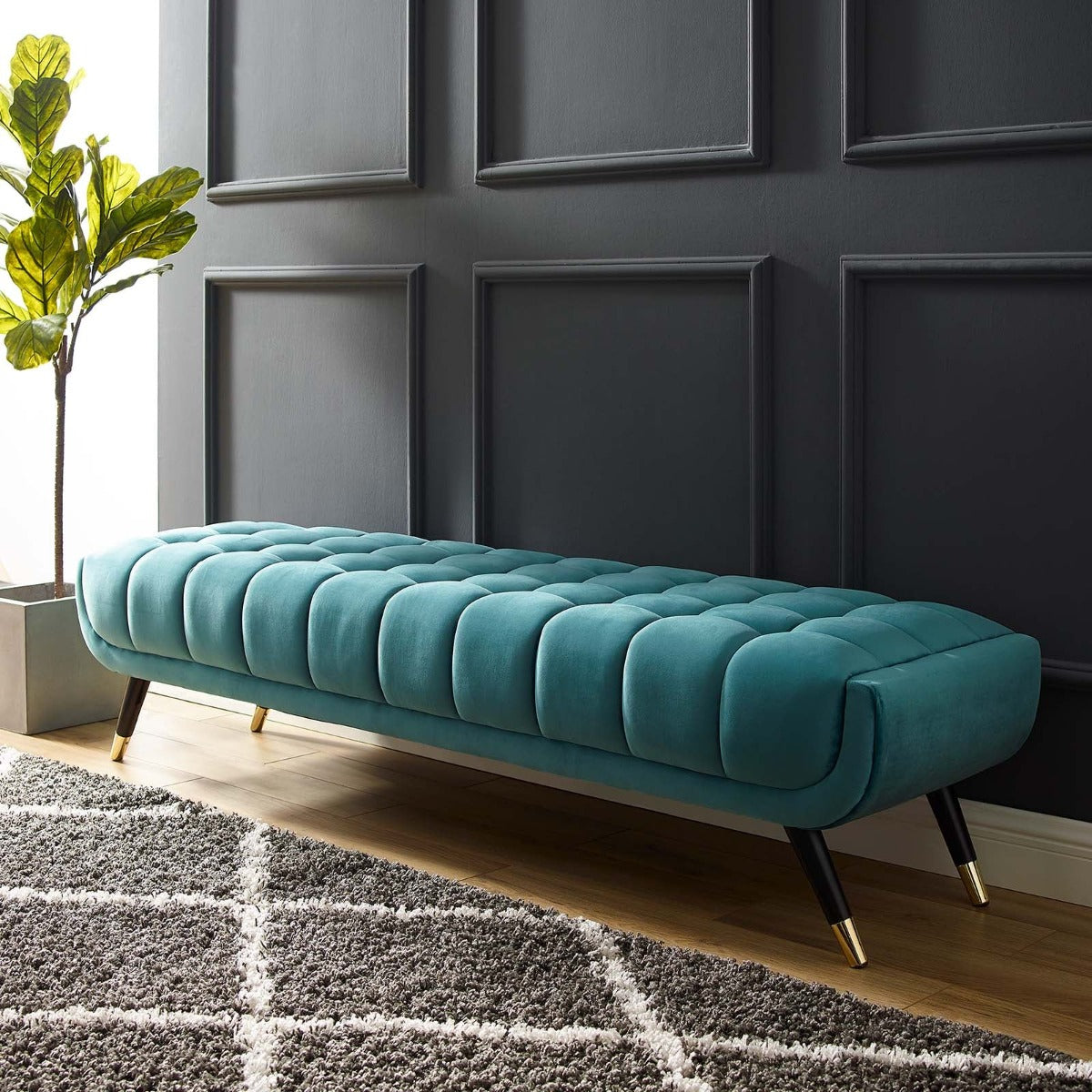 Modway Adept Performance Velvet Bench