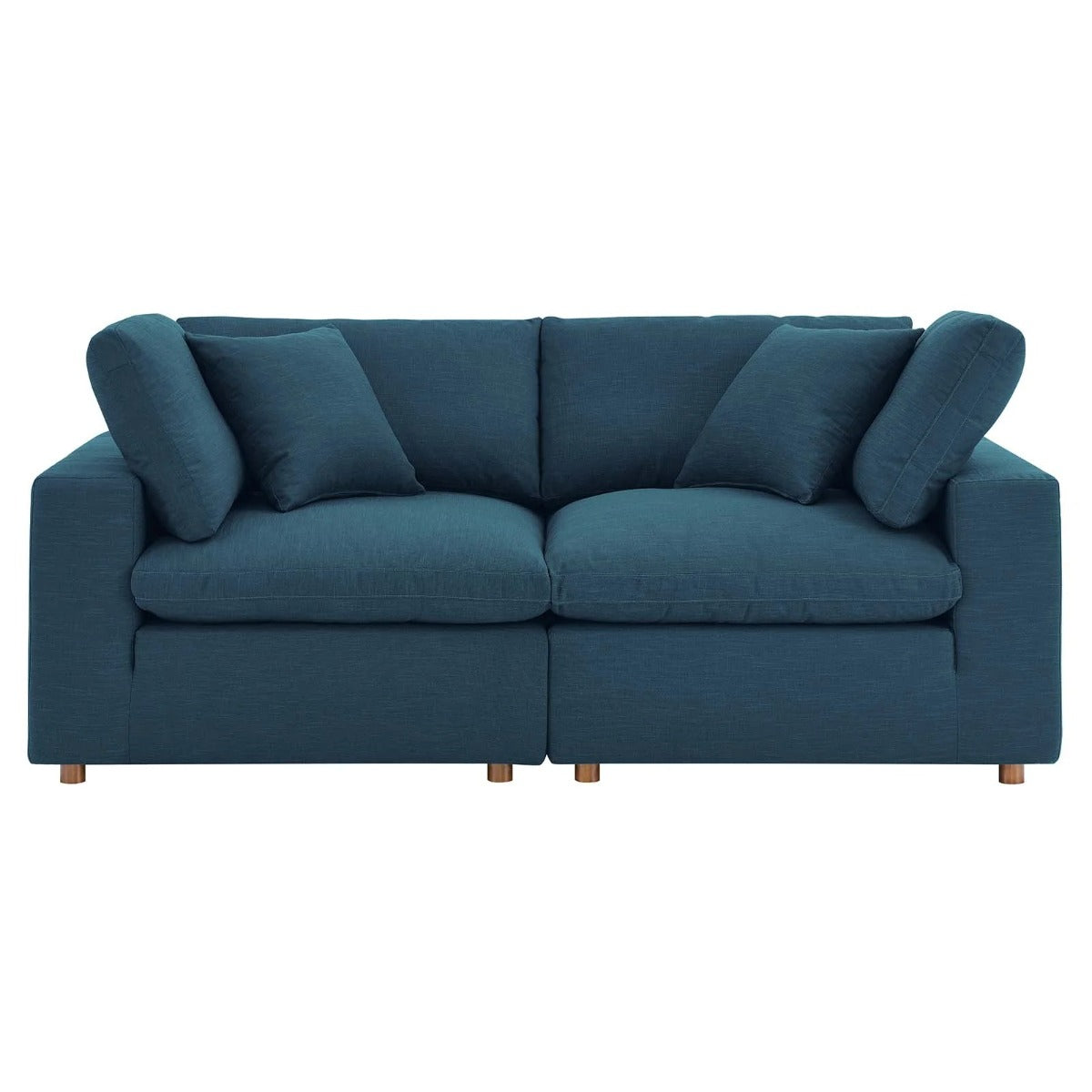 Modway Commix Down Filled Overstuffed 2 Piece Modular Loveseat