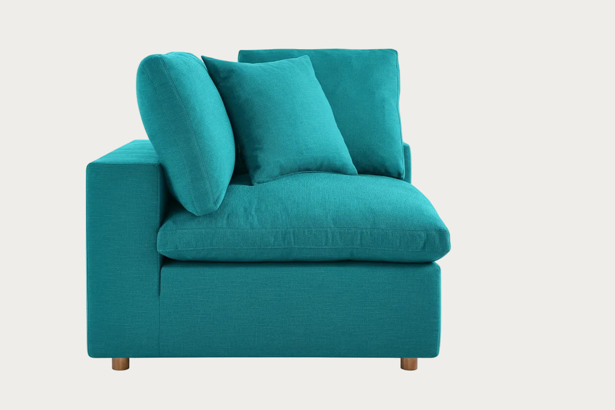 Modway Commix Down Filled Overstuffed 2 Piece Modular Loveseat