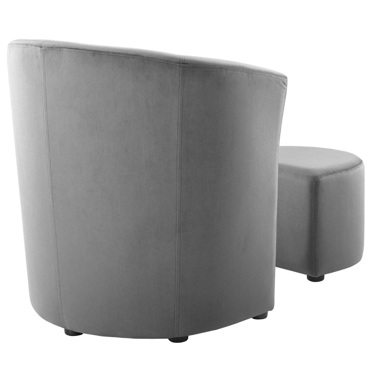 Modway Divulge Performance Velvet Arm Chair and Ottoman SetS