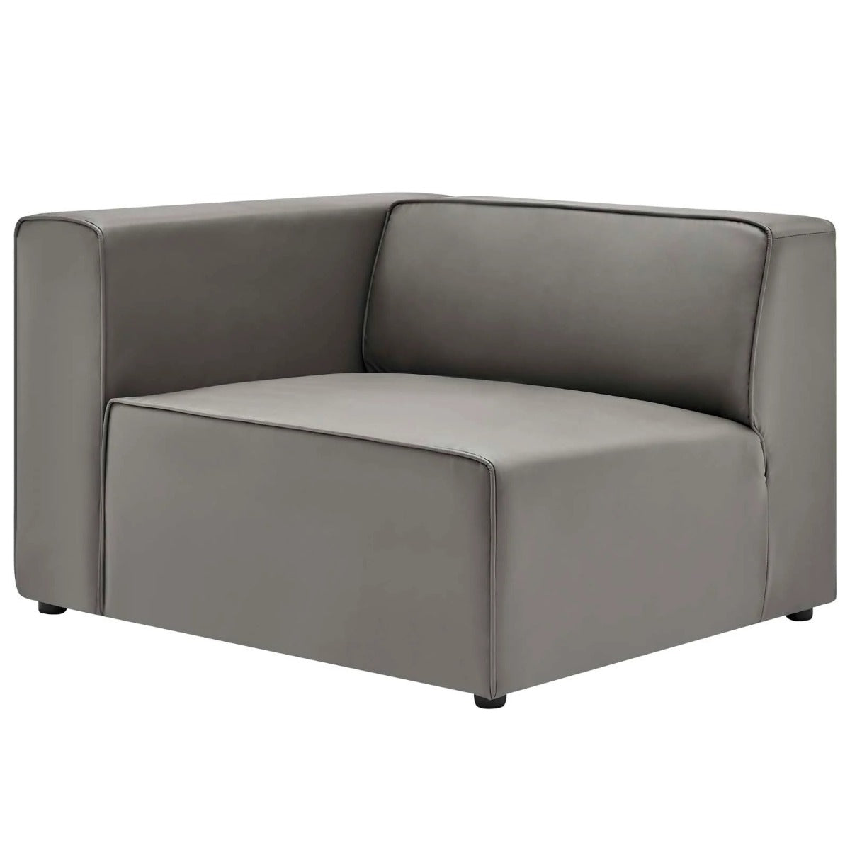 Modway Mingle Vegan Leather 2-Piece Modular Loveseat