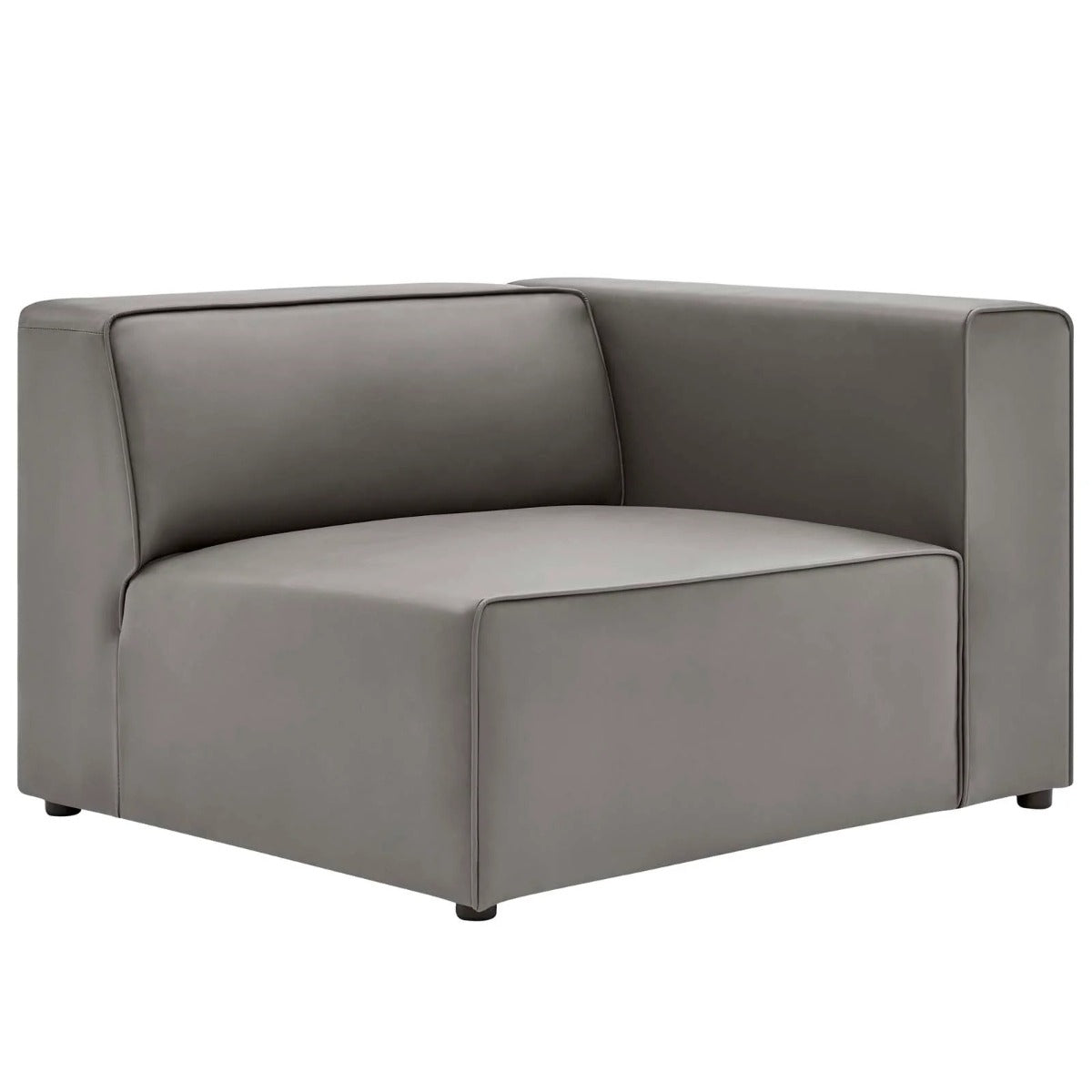 Modway Mingle Vegan Leather 2-Piece Modular Loveseat