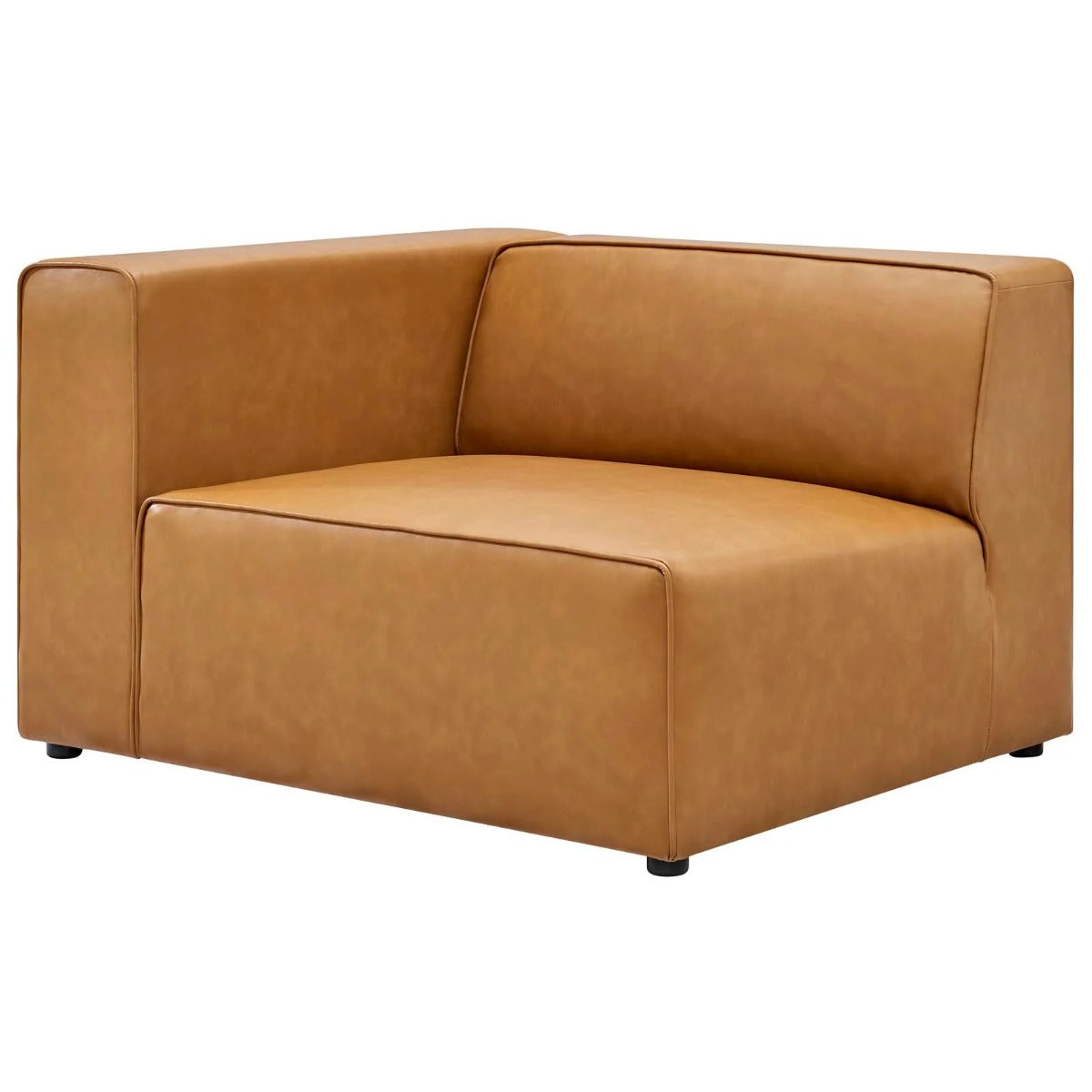 Modway Mingle Vegan Leather 2-Piece Modular Loveseat