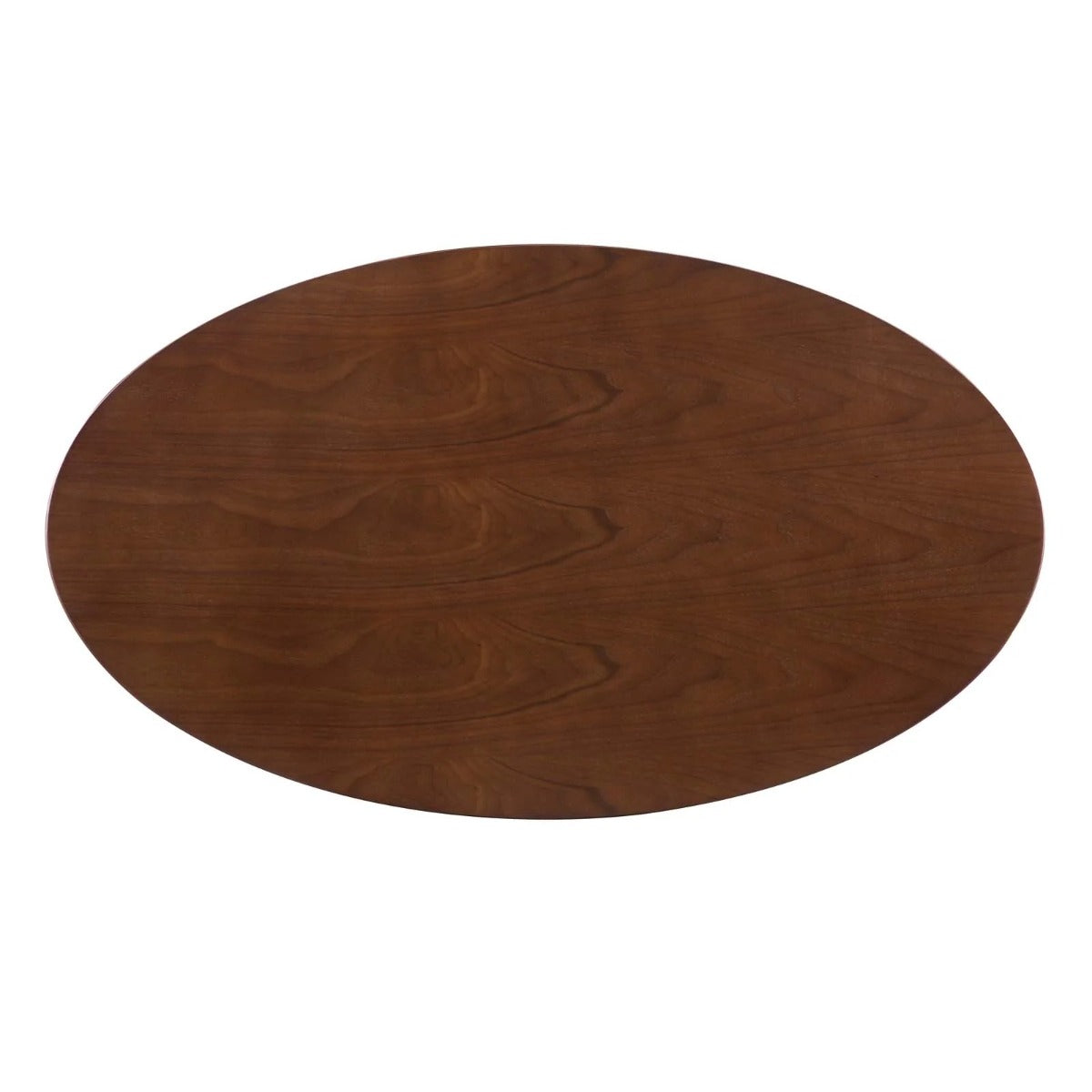 Modway Tupelo 48" Oval Dining Table Gold Walnut