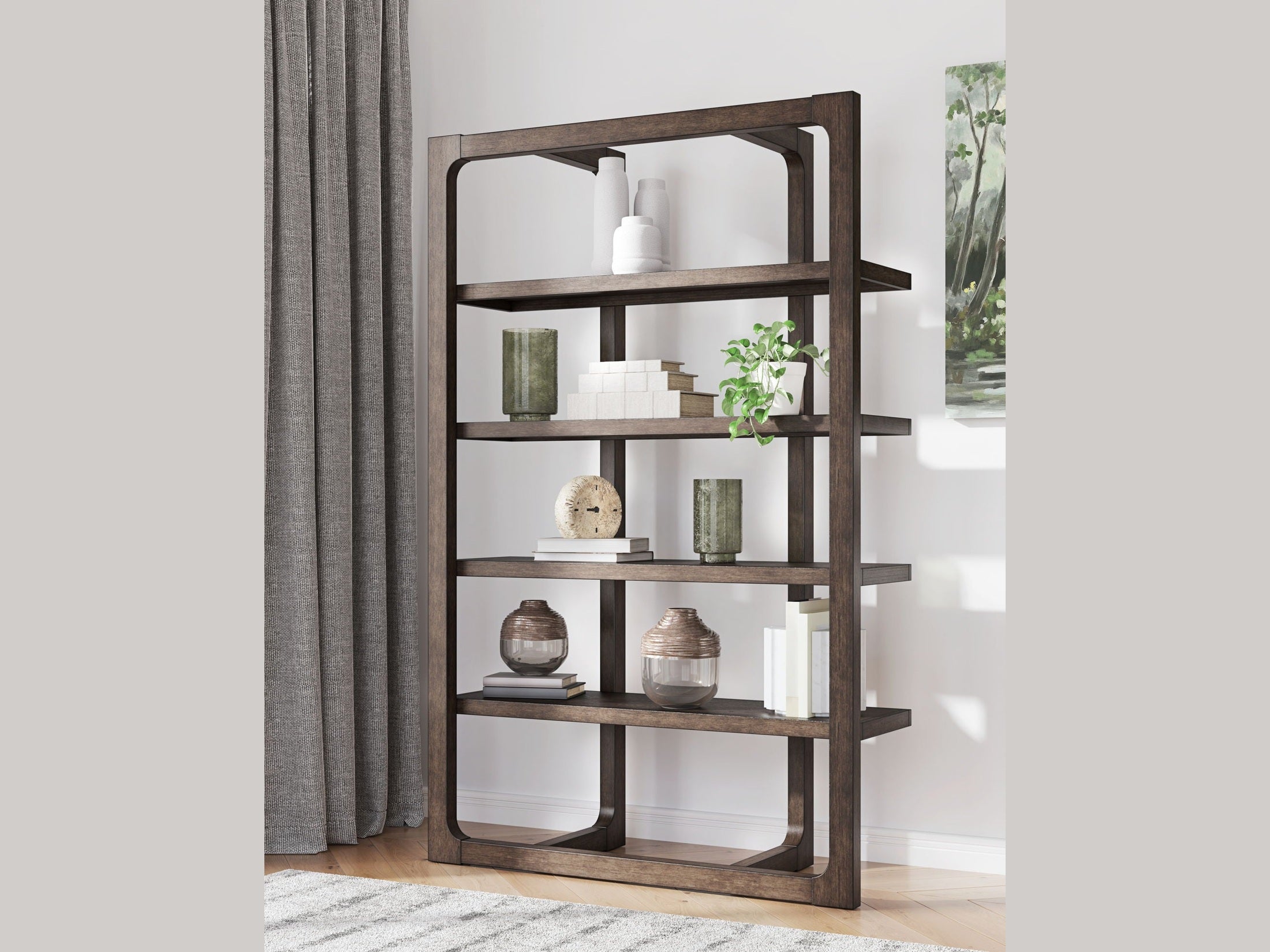 Breckington - Bookcase - Dark Brown