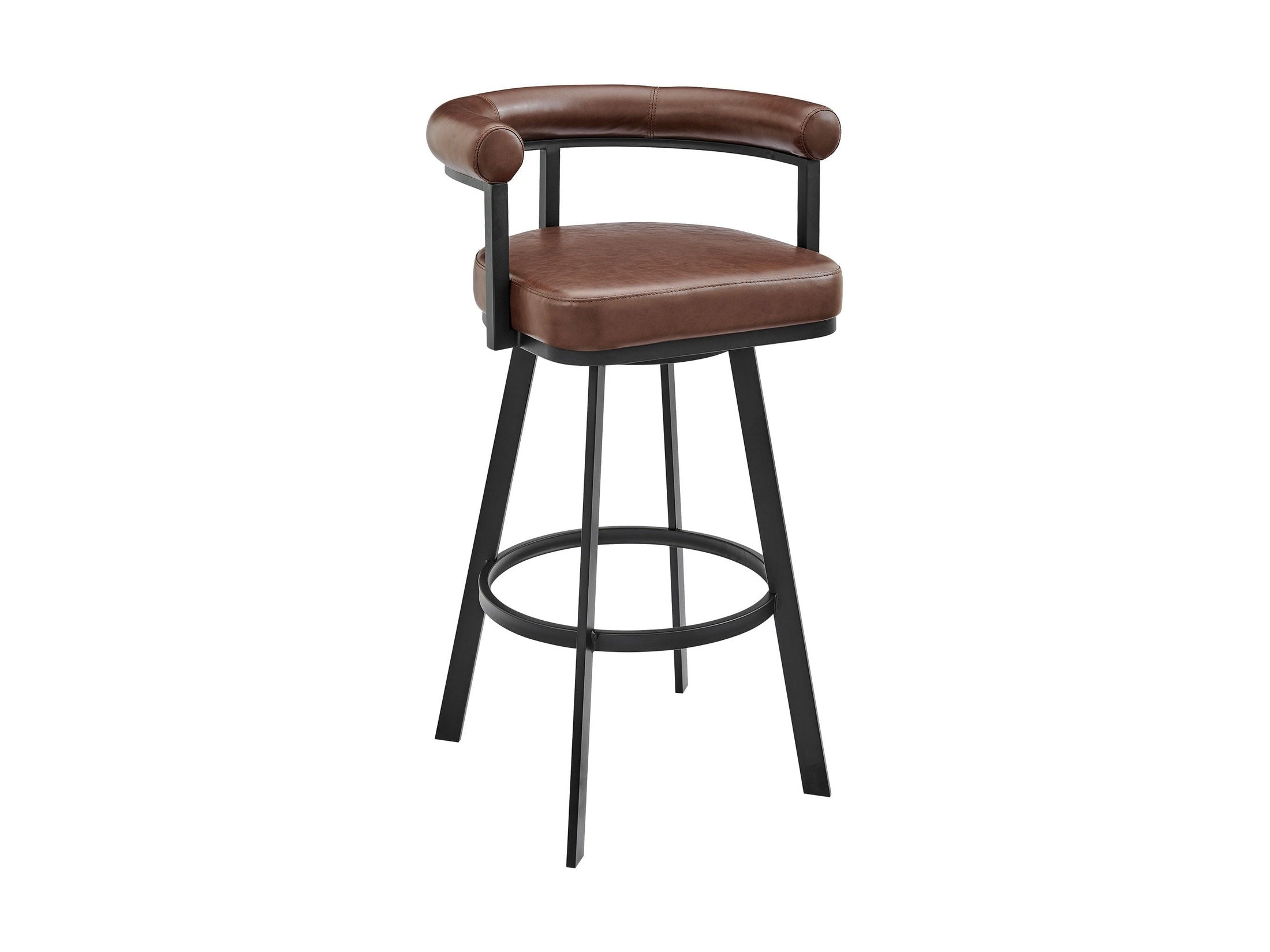 Nolagam - Swivel Bar Stool - Black Metal