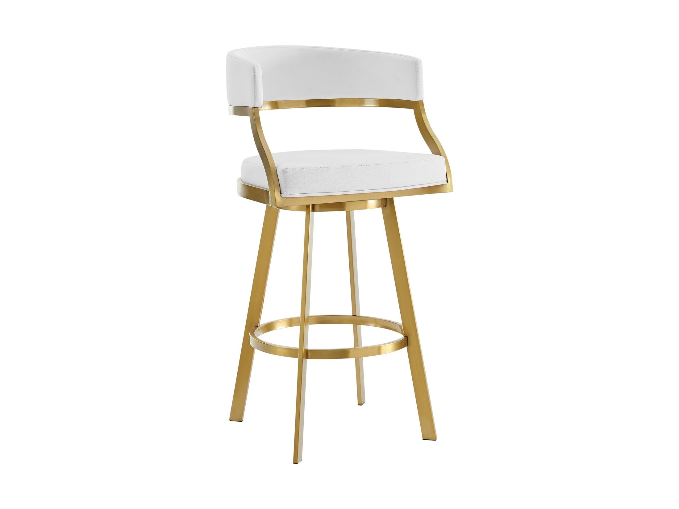 Saturn - Swivel Stool - Gold Legs