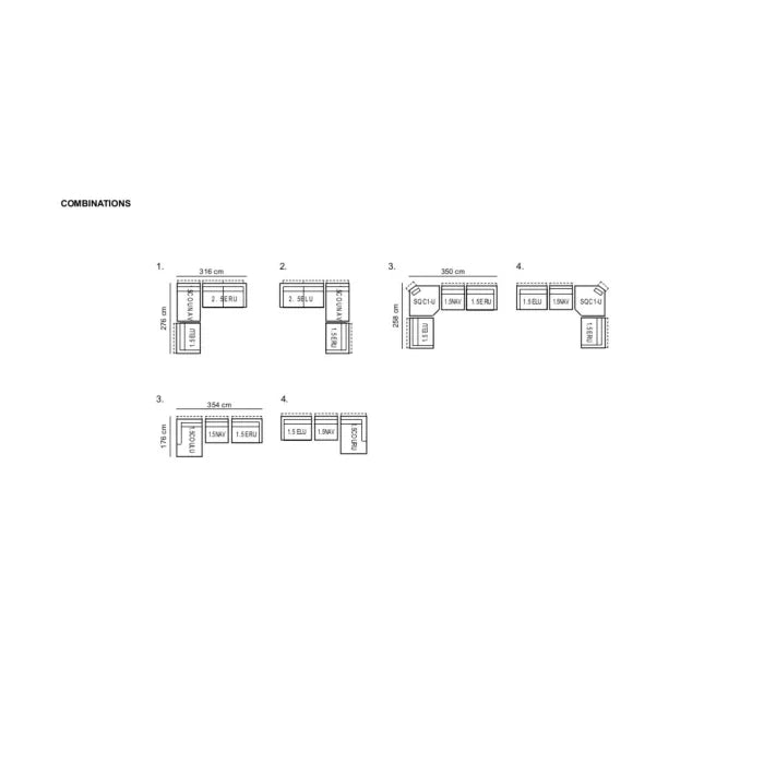 Eleganto 5 pc Sectional with Power Motion Backrests, Charcoal Gray Leather