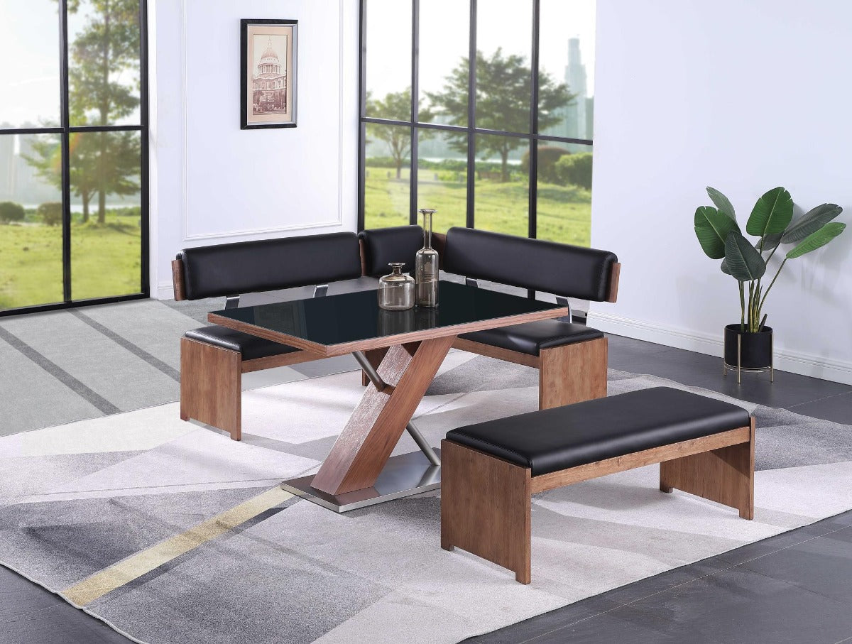 Emma Faux Leather Upholstered Bench