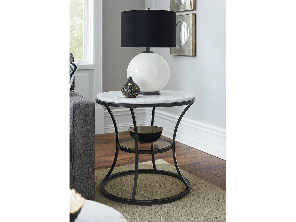 Hammary Impact Round End Table