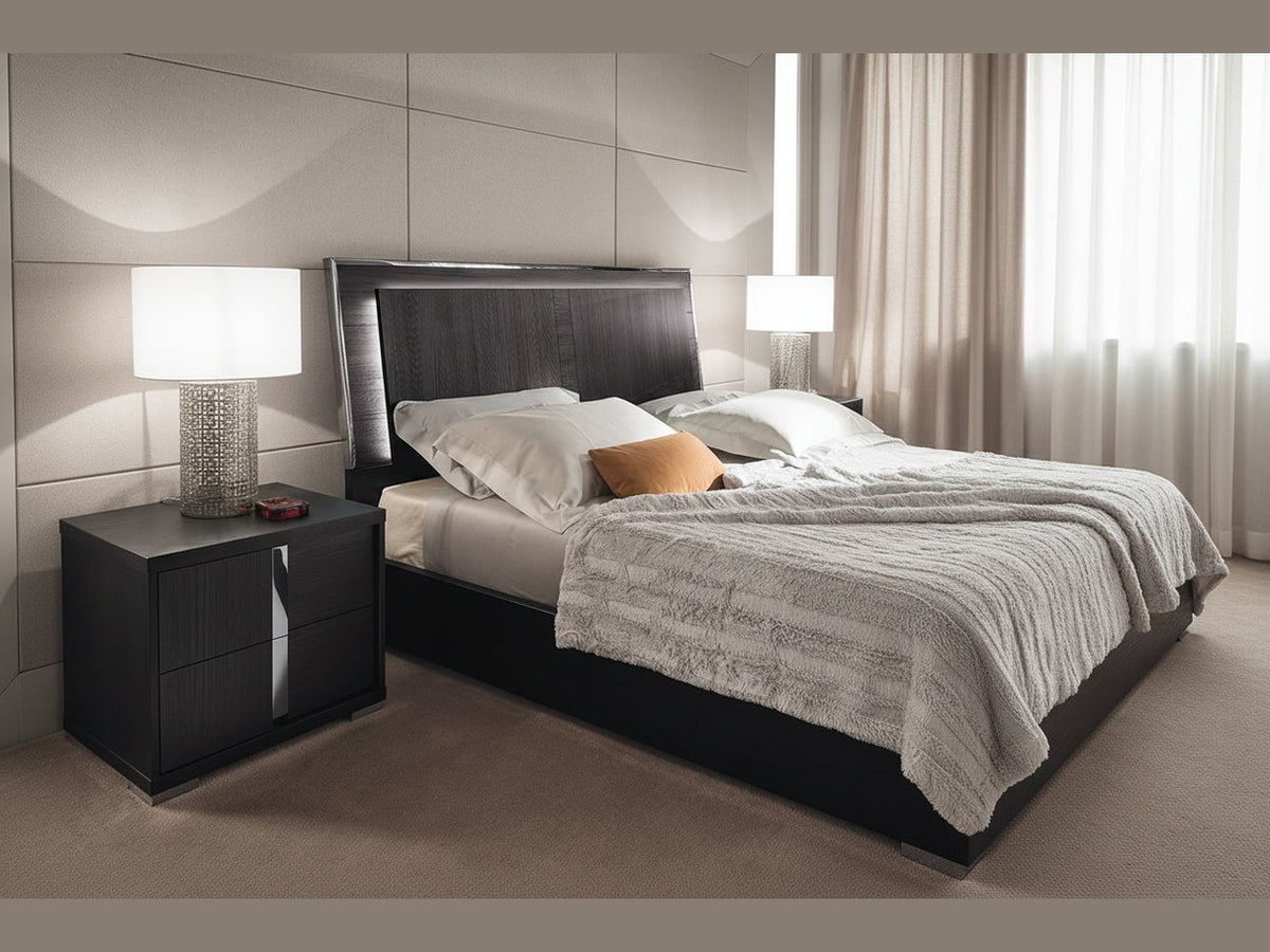 Etna bed and nightstand