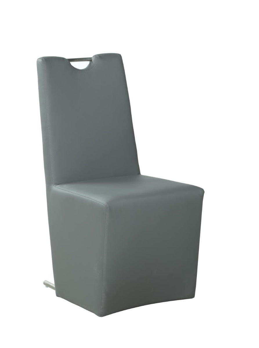 Evie Modern Upholstered Handle-Back Side Chair, Set of 2