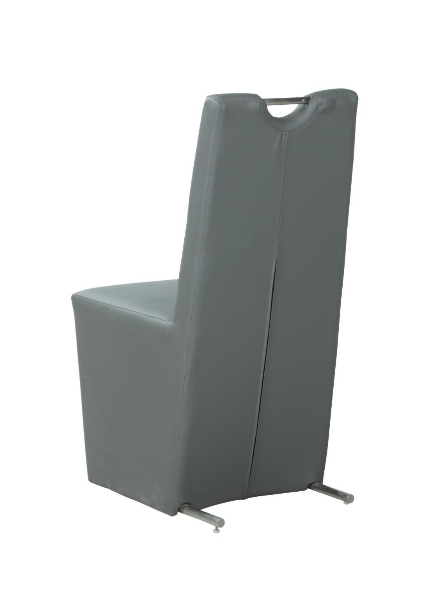 Evie Modern Upholstered Handle-Back Side Chair, Set of 2