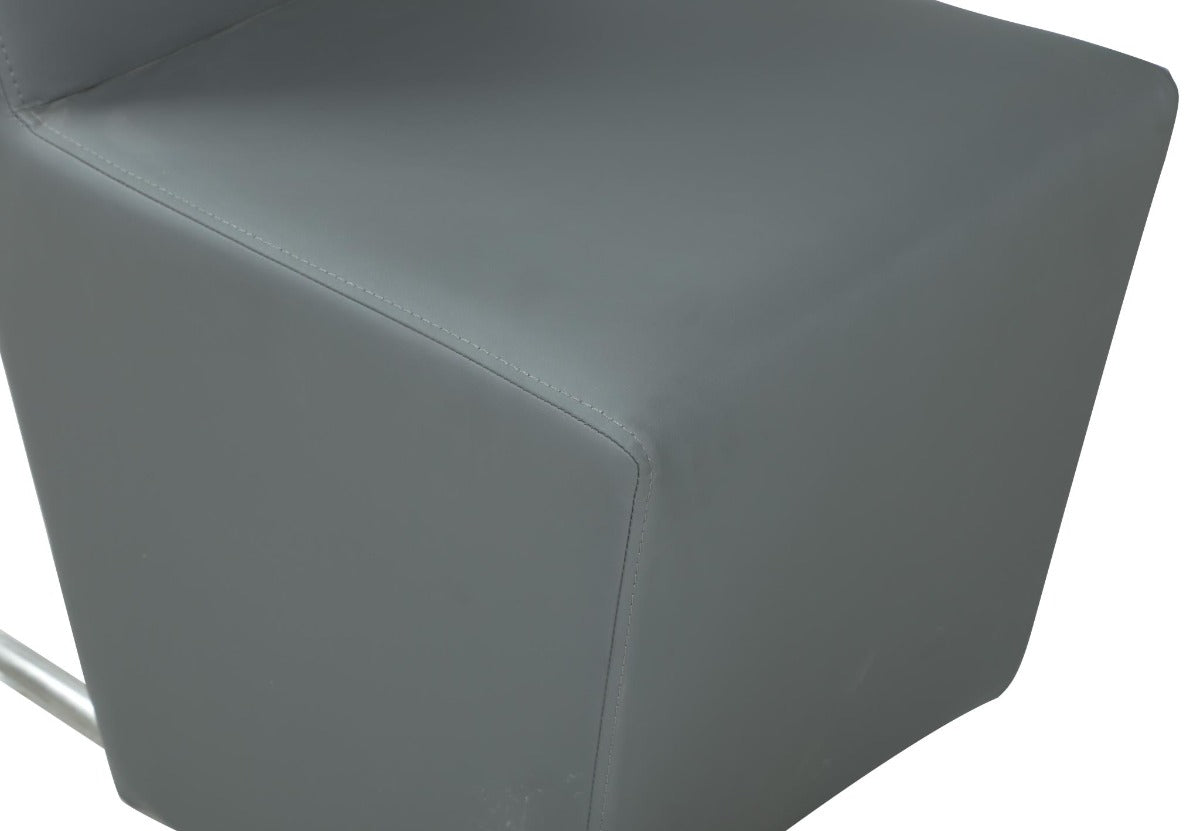 Evie Modern Upholstered Handle-Back Side Chair, Set of 2