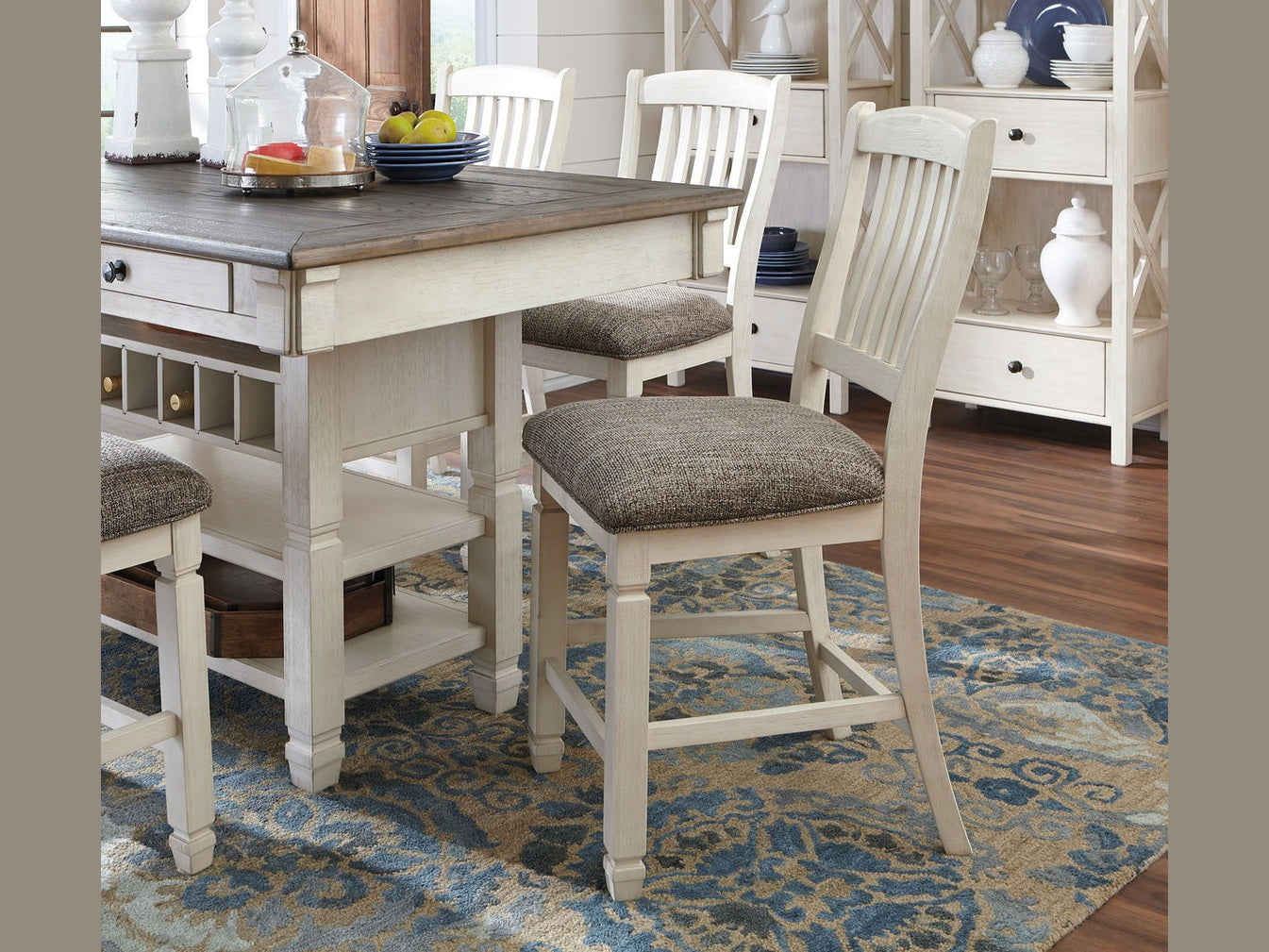 Bolanburg - Rectangular Counter Table Set