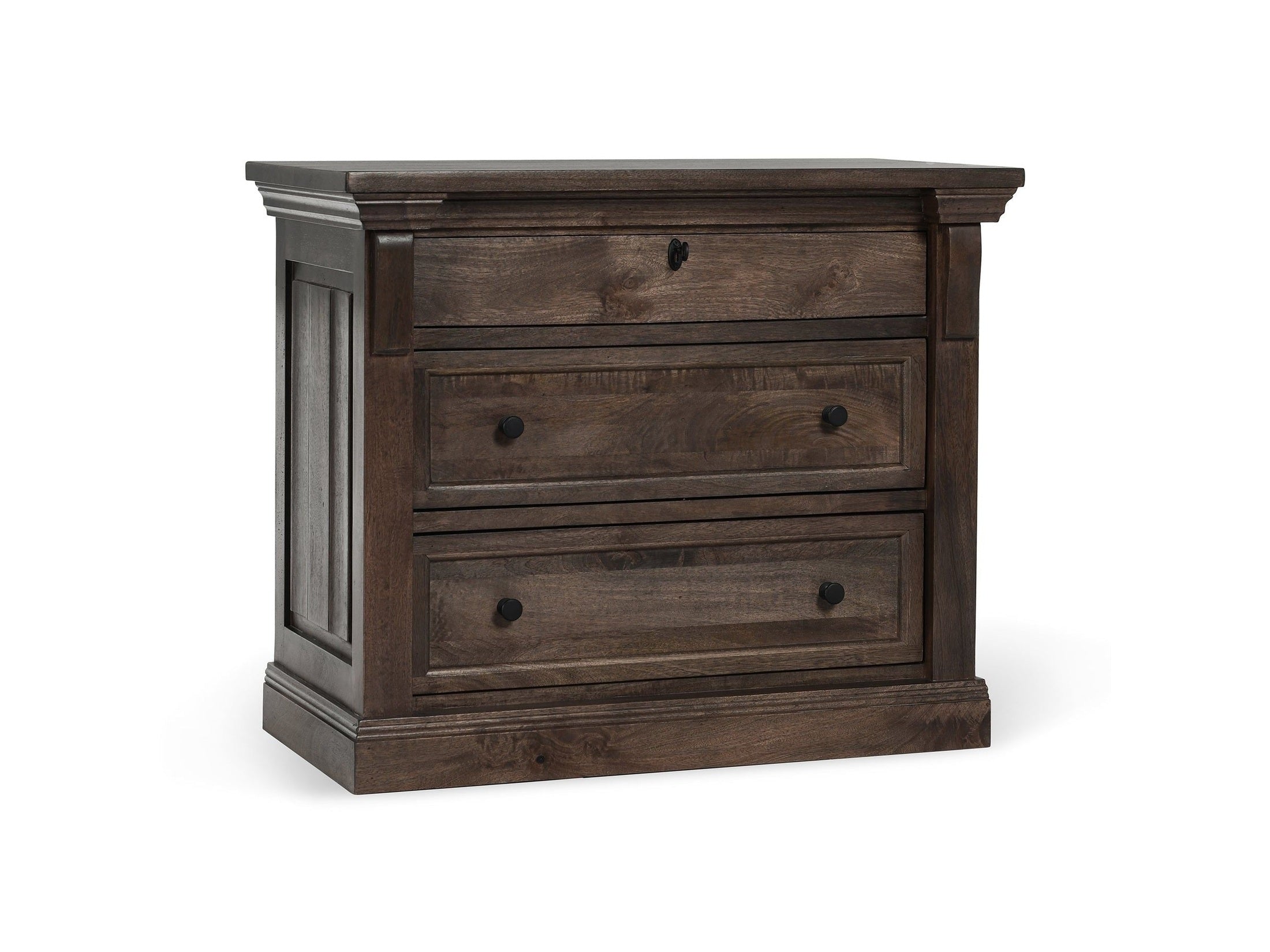 Adelaide - Wood 3 Drawer Nightstand - Cocoa Brown