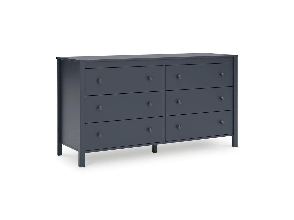 Simmenfort - Six Drawer Dresser - Navy Blue