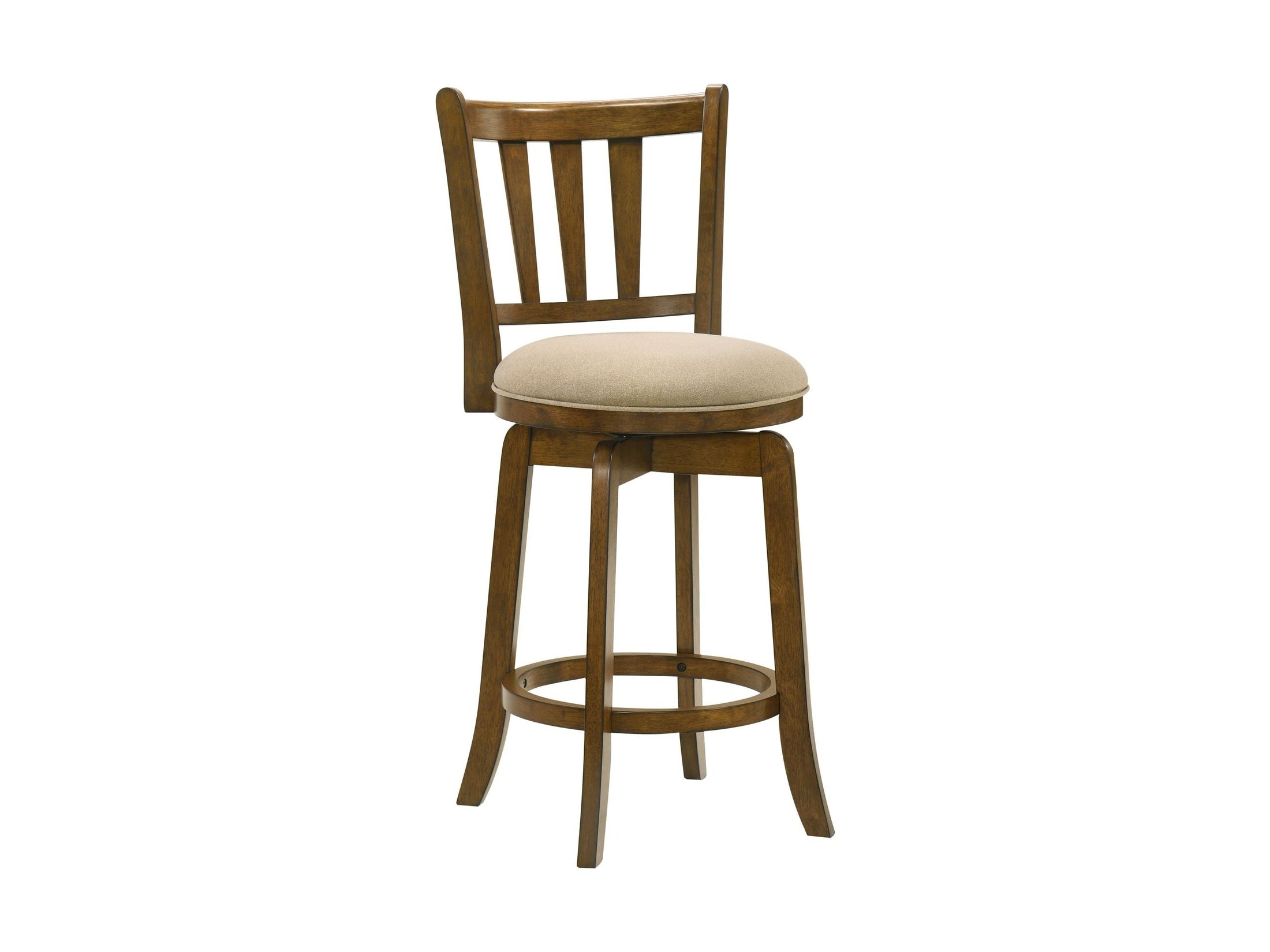 Wren - Modern Farmhouse Swivel Wood Counter Height Kitchen Bar Stool