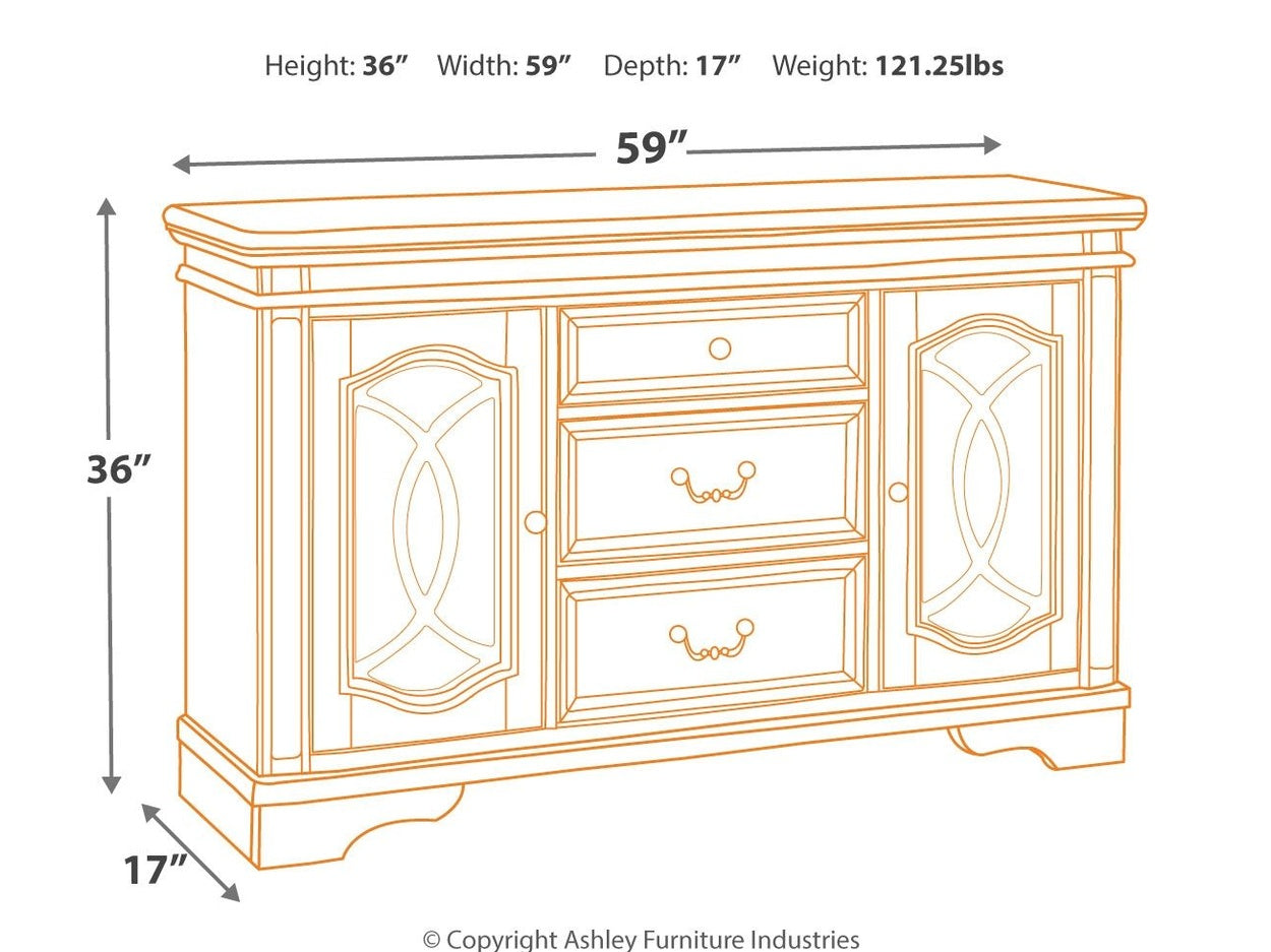 Realyn - Dining Room Server - Chipped White
