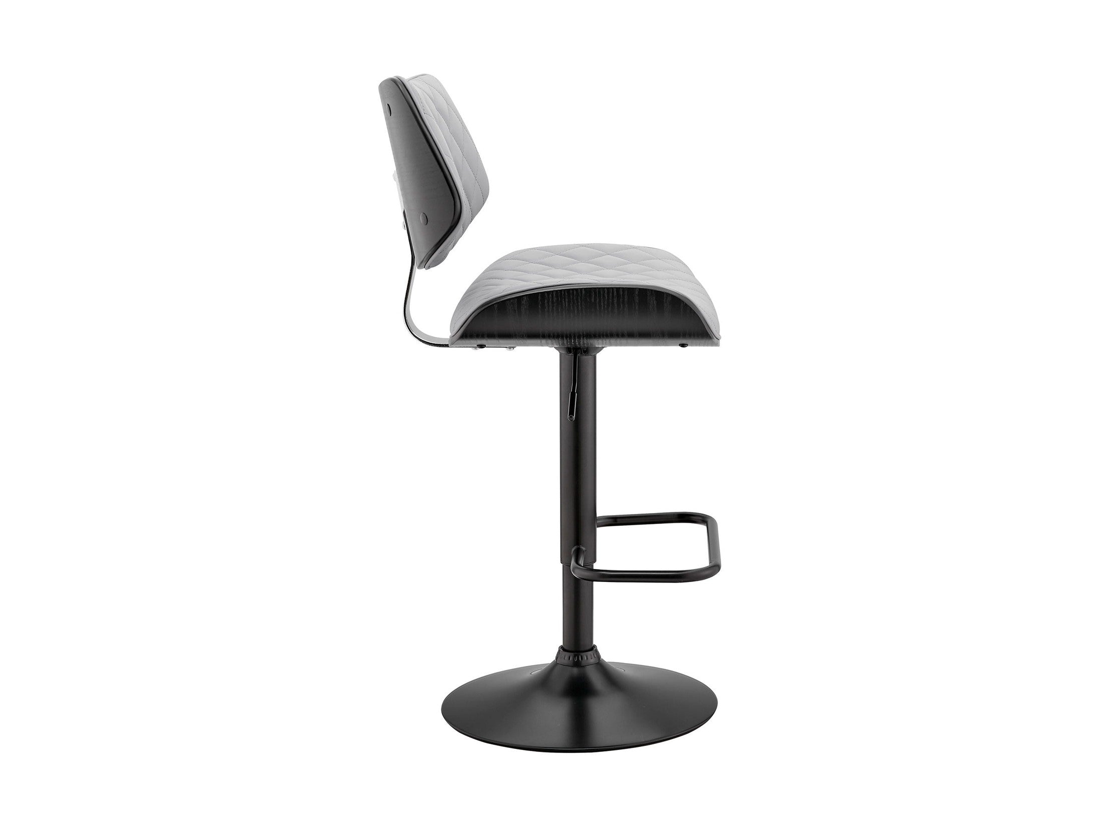 Leland - Adjustable Bar Stool - Gray / Black