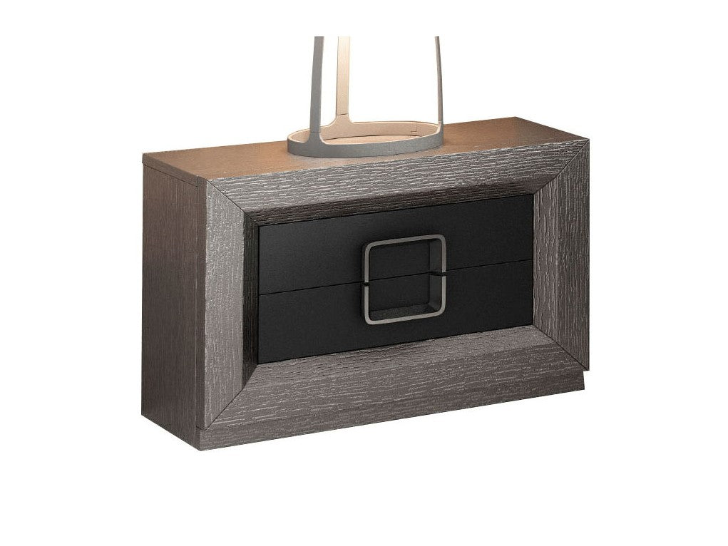 Enzo - Nightstand - Gray / Silver