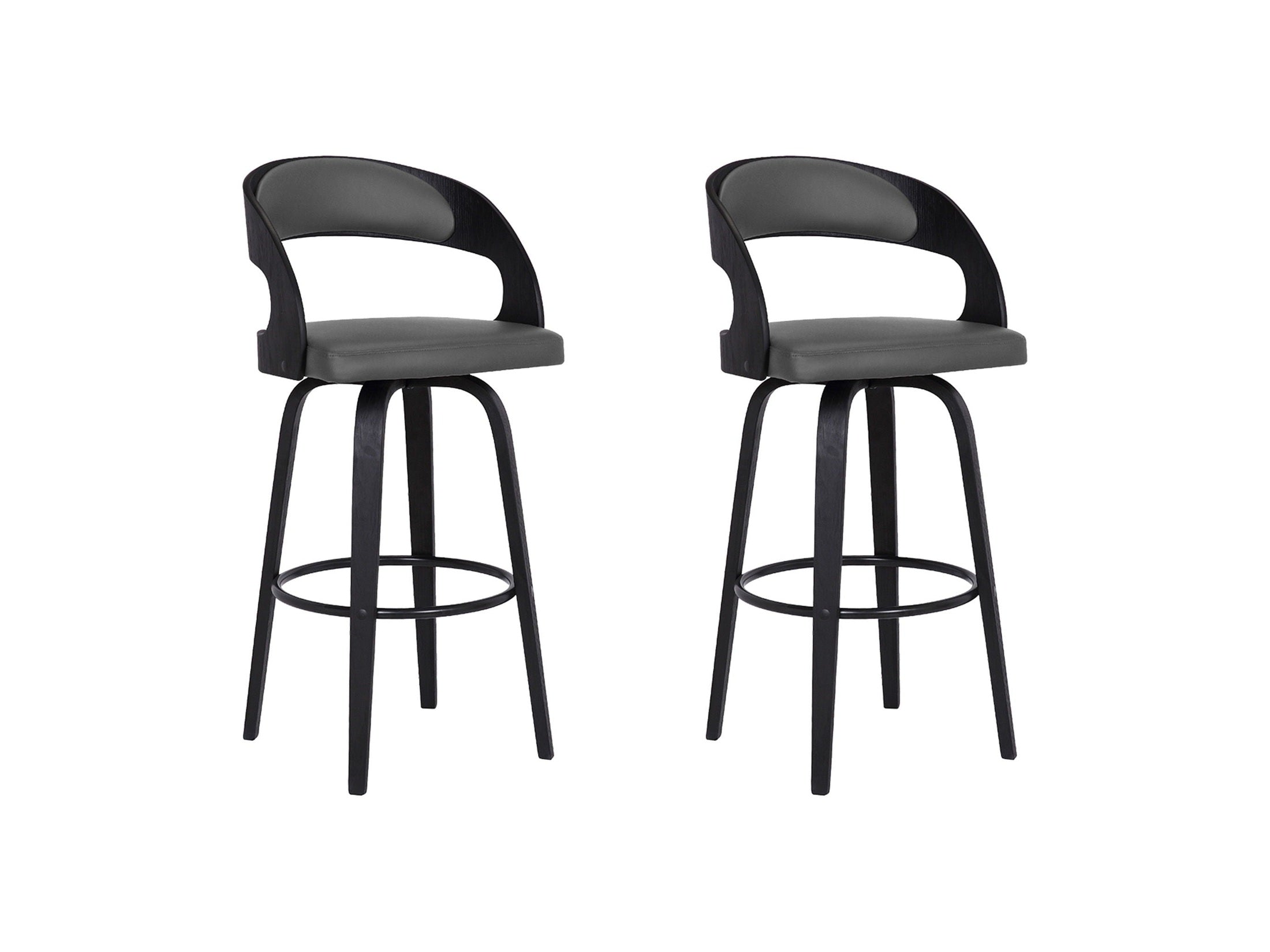 Shelly - 26" Counter Height Swivel Bar Stool With Black Frame